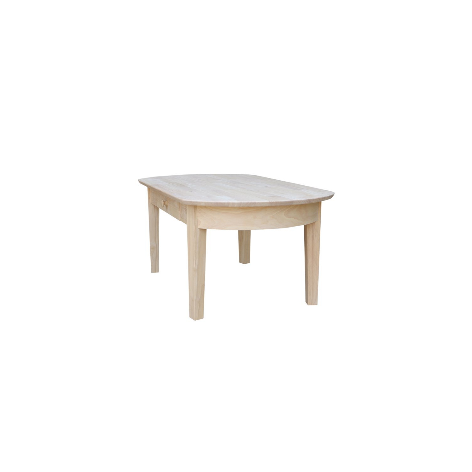 International Concepts Unfinished Phillips Oval Coffee Table