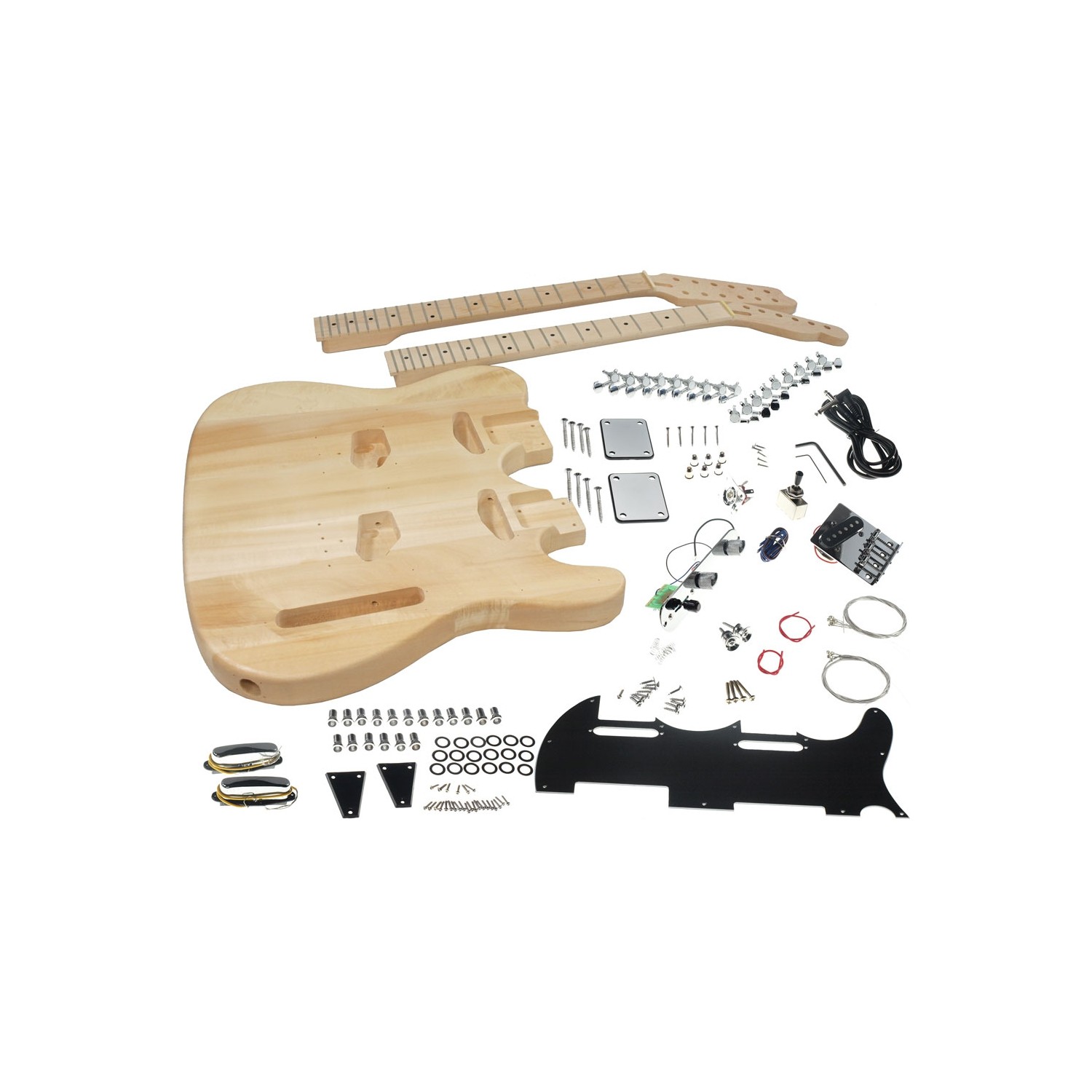 Solo TC Style Double Neck DIY Guitar Kit