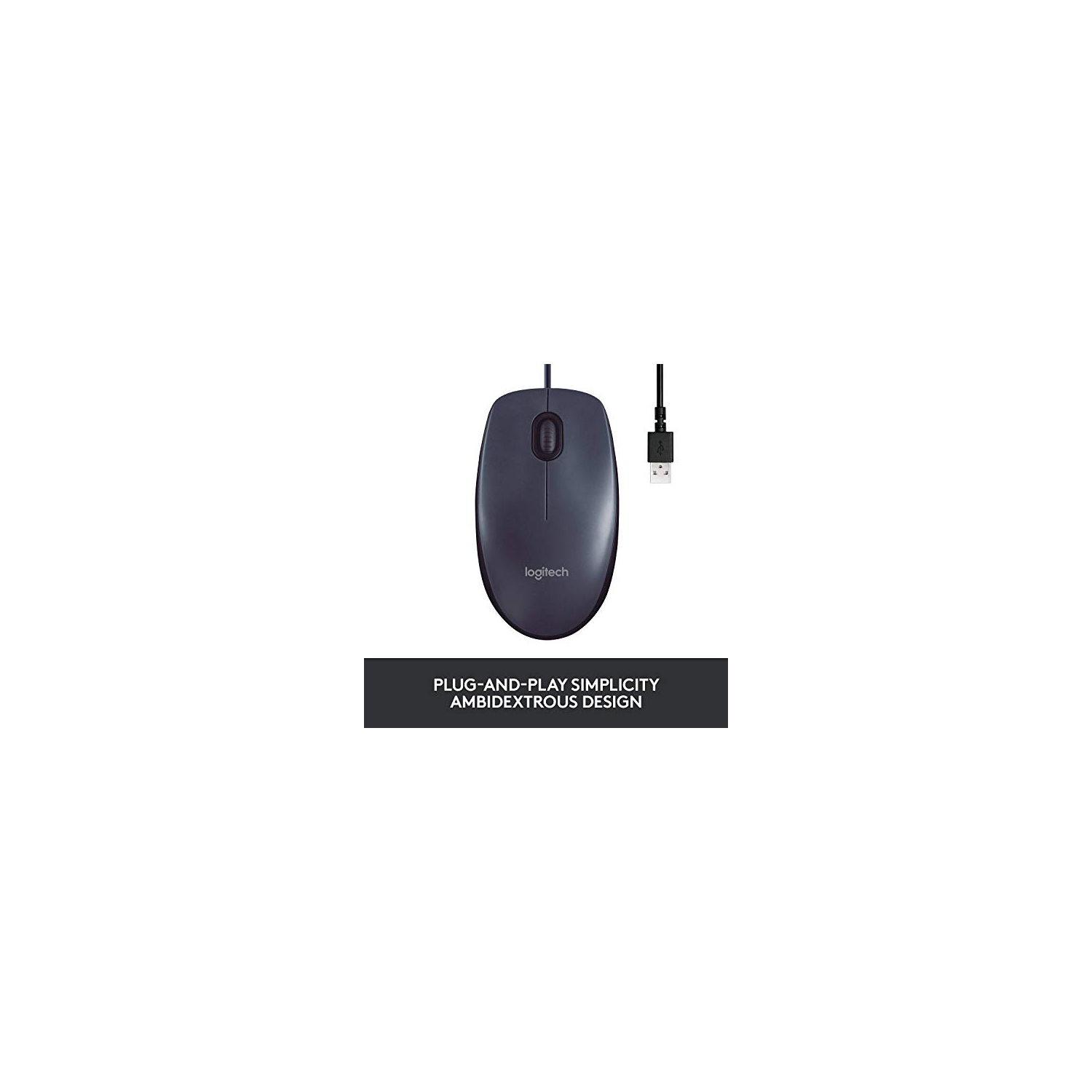Logitech B100 Optical USB Corded Mouse