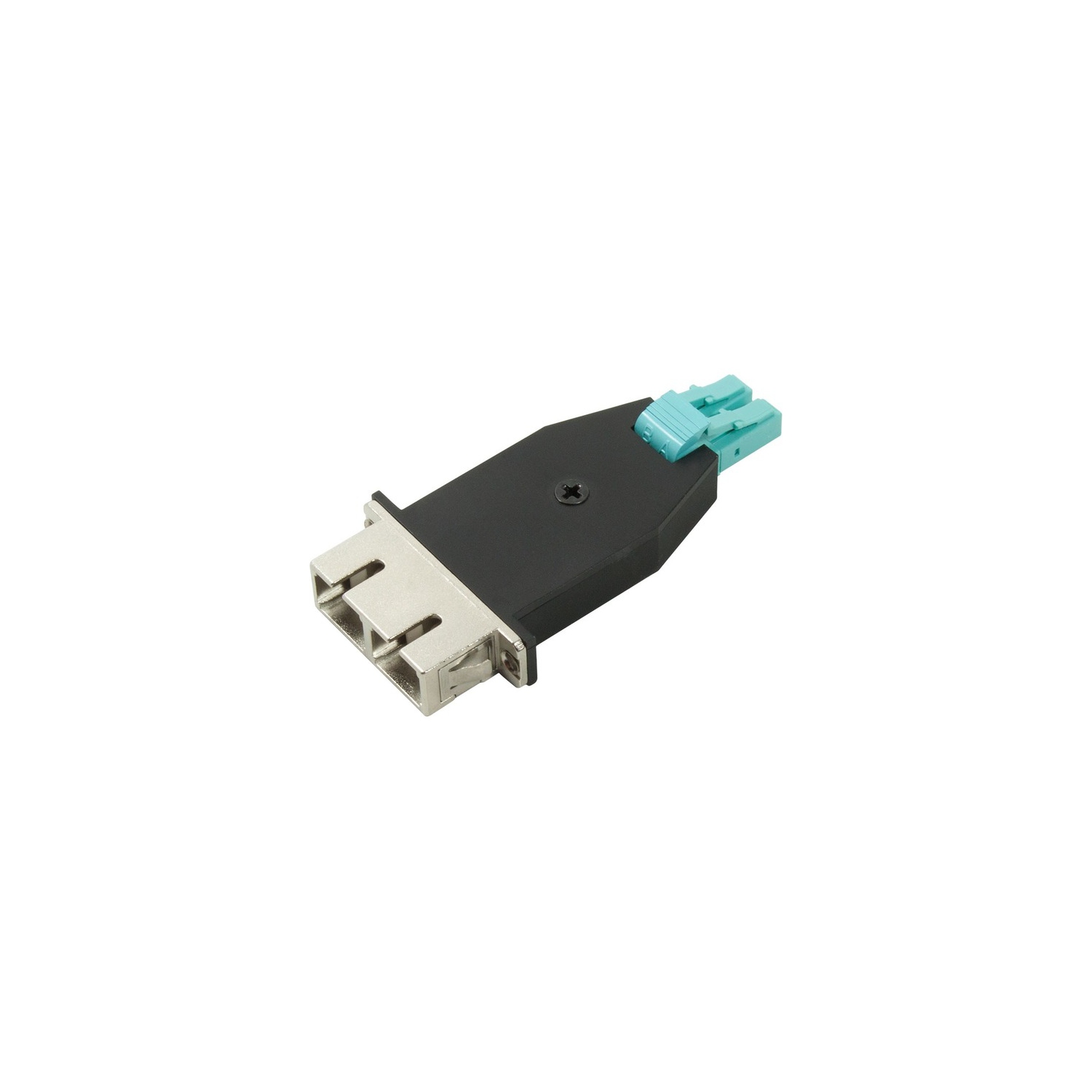 AddOn LC Male to SC Female MMF Duplex OM3 Fiber Optic Adapter