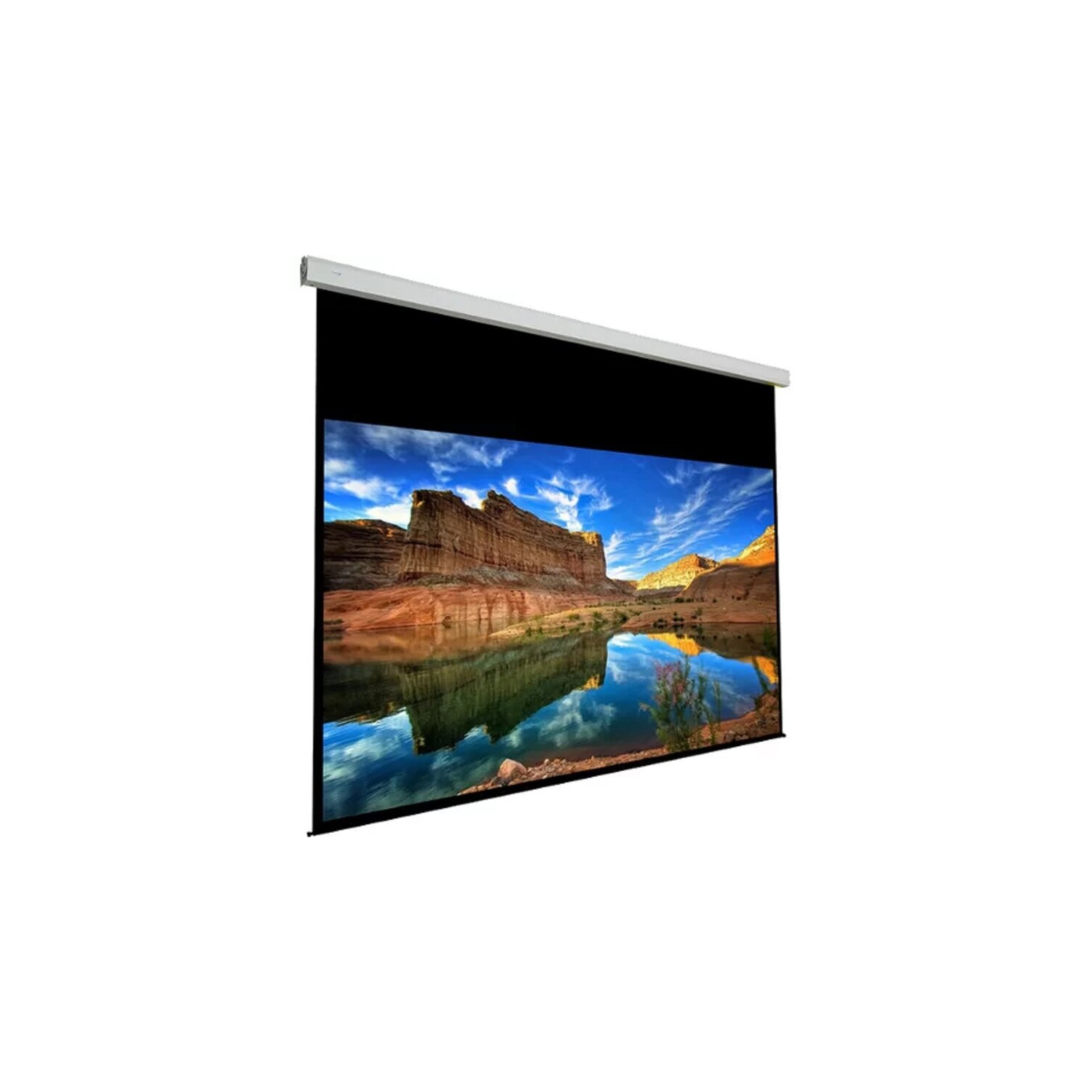 EluneVision Luna Series 150" 1.2 gain Motorized Projection Screen 