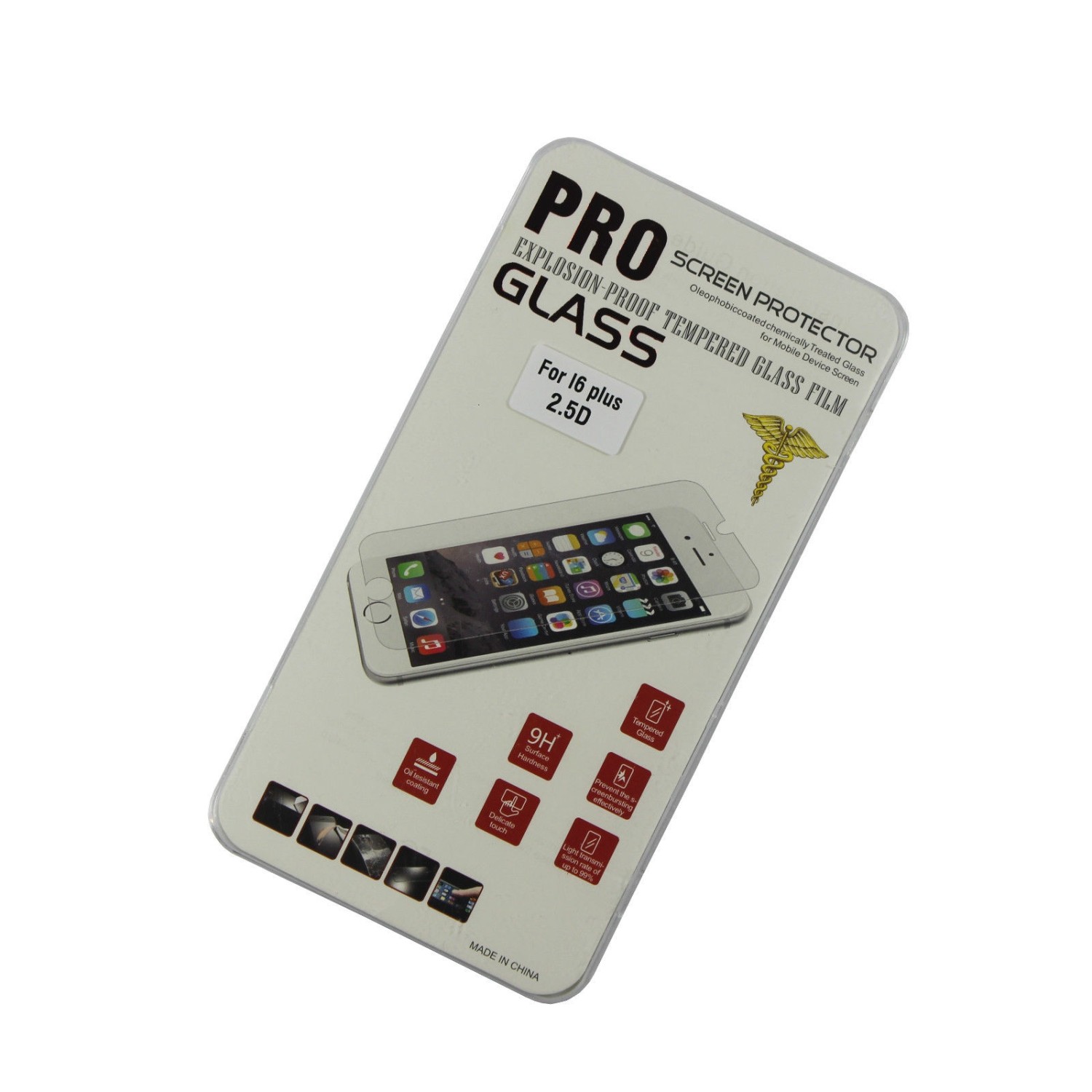 Premium Tempered Glass Screen Protector for iPhone 6 Plus, iPhone 6S Plus