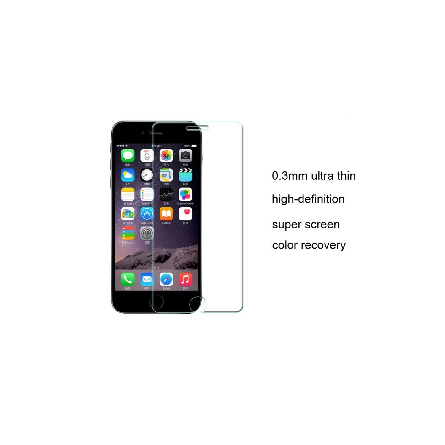 Premium Tempered Glass Screen Protector for iPhone 6 Plus, iPhone 6S Plus
