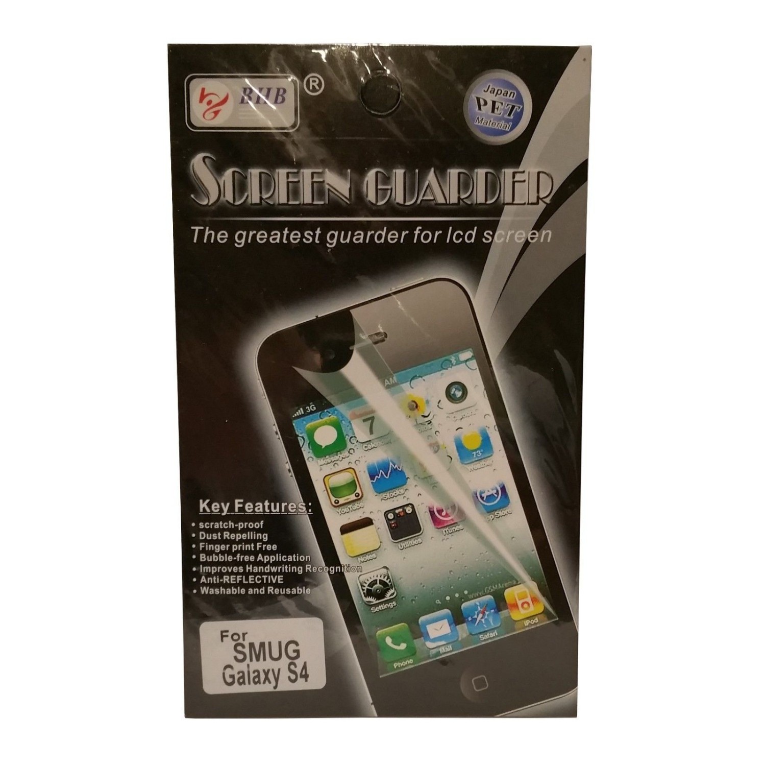 Protecteur d’écran BHP - Protecteur d’écran pour Galaxy S4 de Samsung