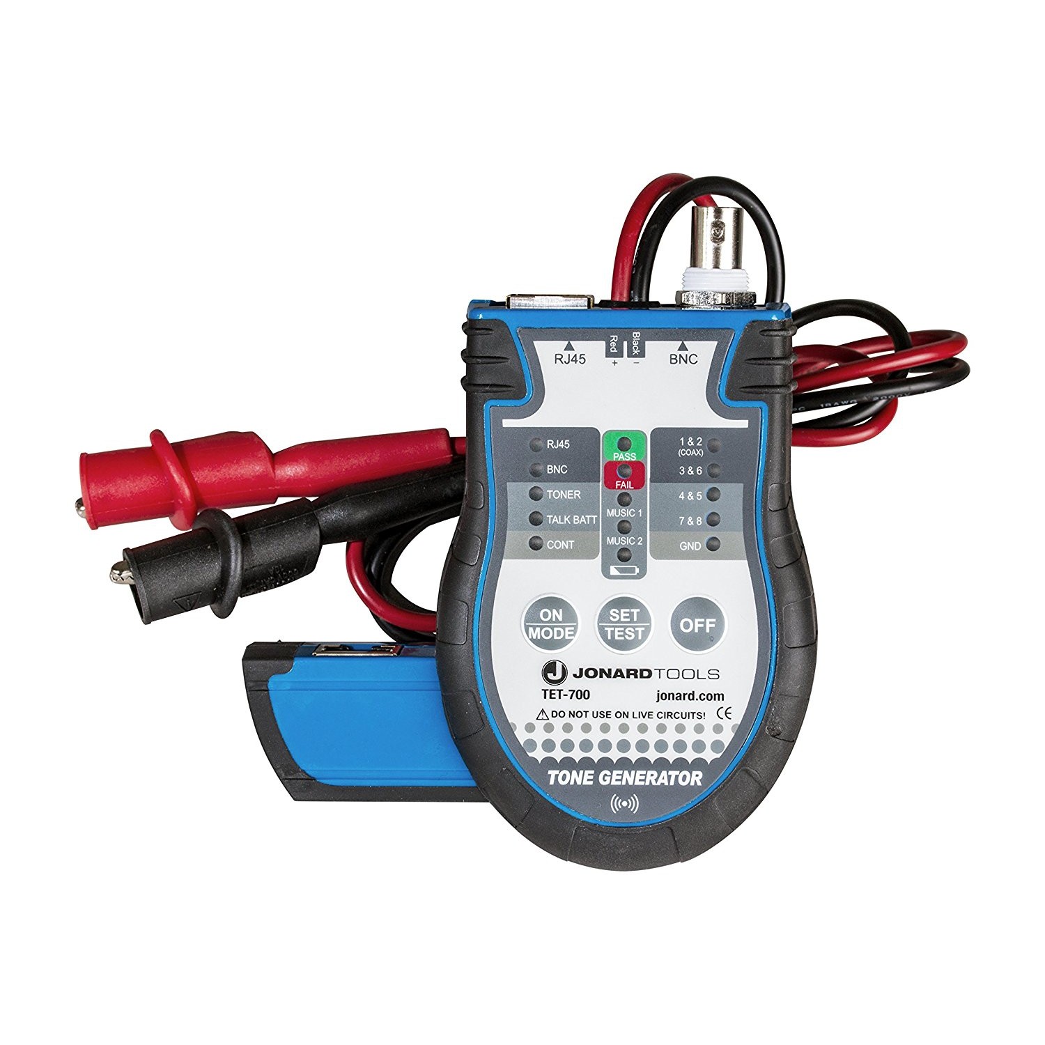 Jonard Industries Tools TET-700 Multi-Function Cable Tester and Toner