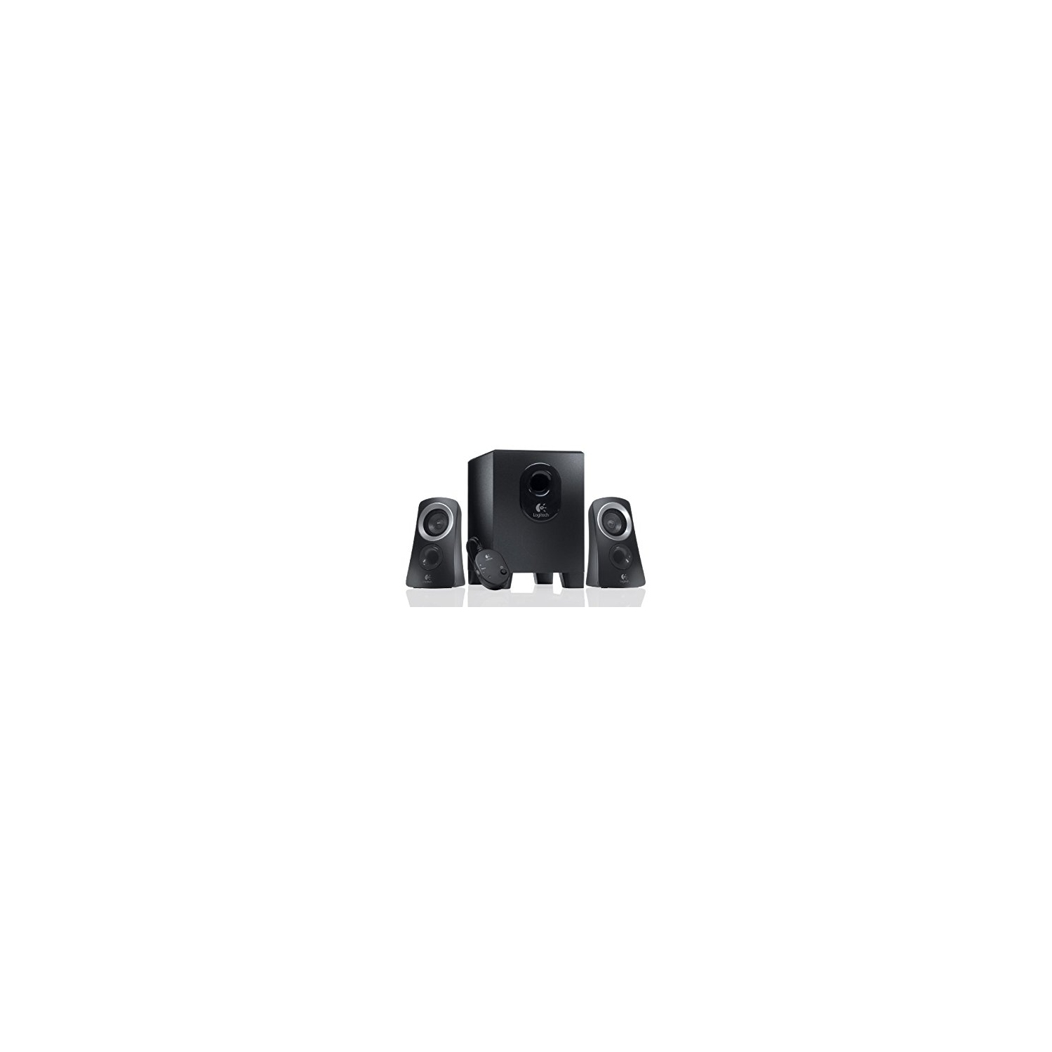 Refurbished - Logitech Z313 2.1 Channel Computer Speaker System, Black (980-000382)