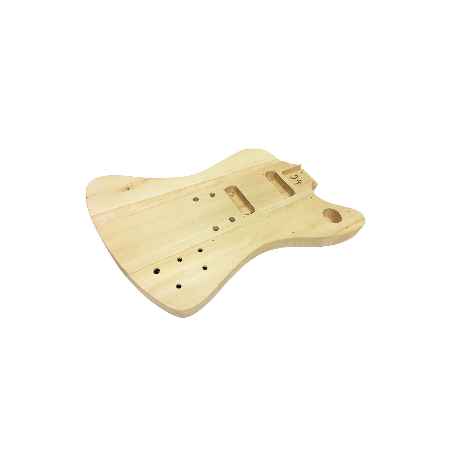 Solo FB Style DIY Guitar Kit, Basswood Body, Maple Neck