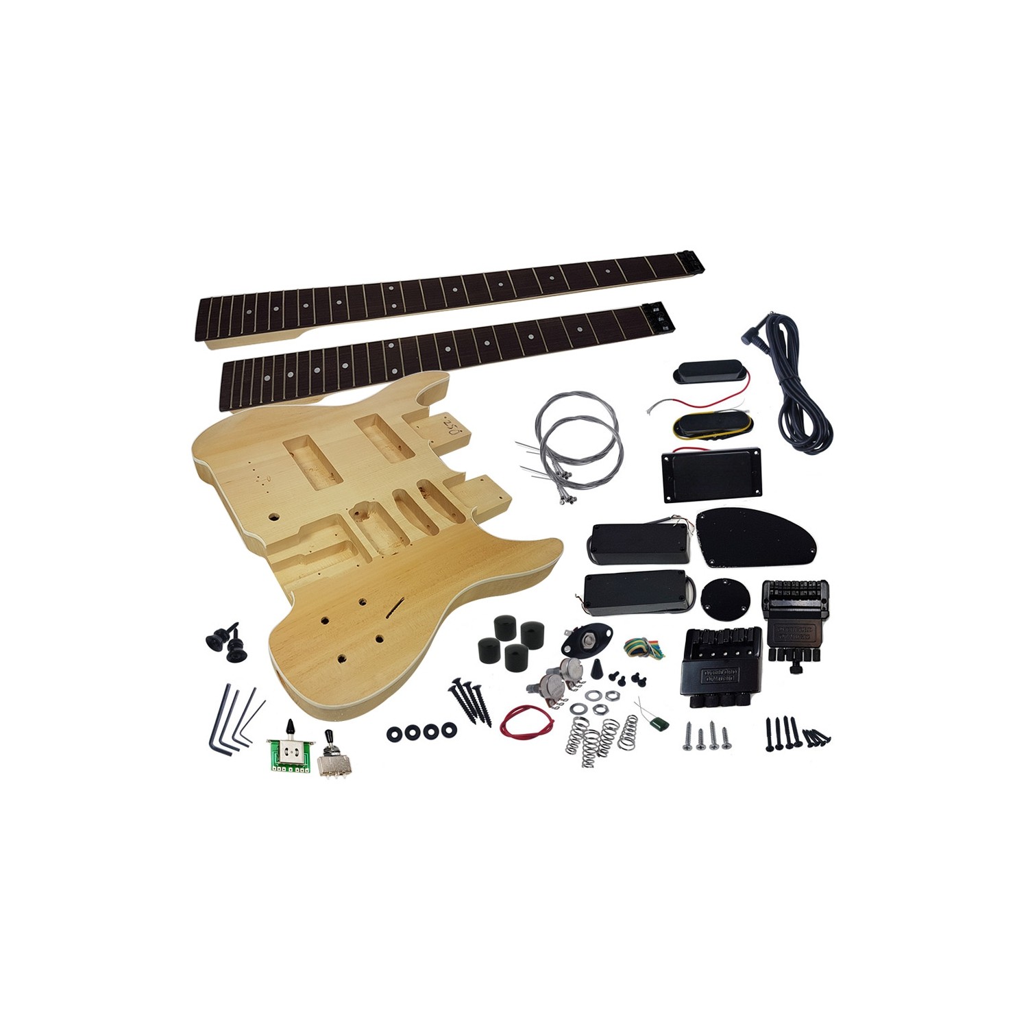 Solo SB Style Guitar & Bass Double Neck DIY Guitar Kit
