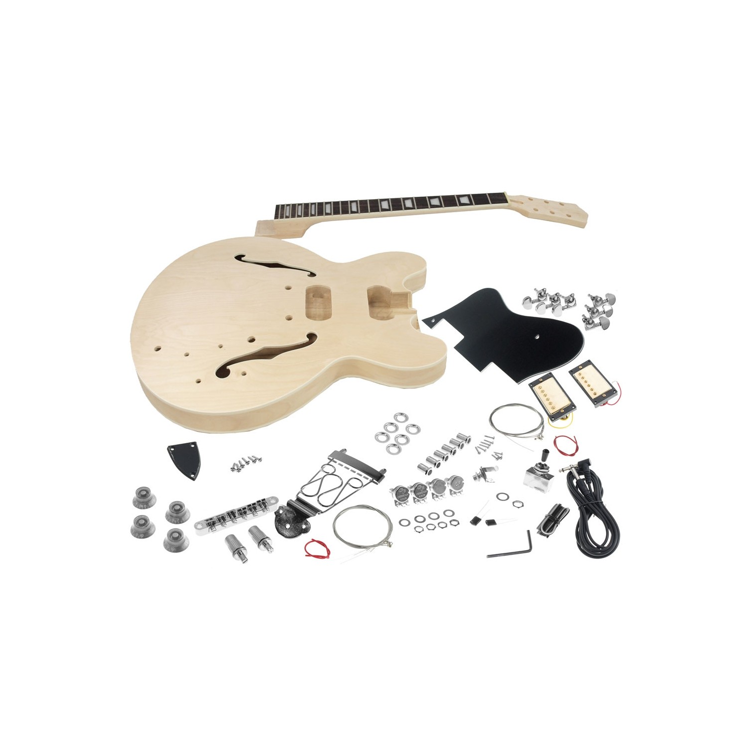 Solo ES Style DIY Guitar Kit, Maple Body