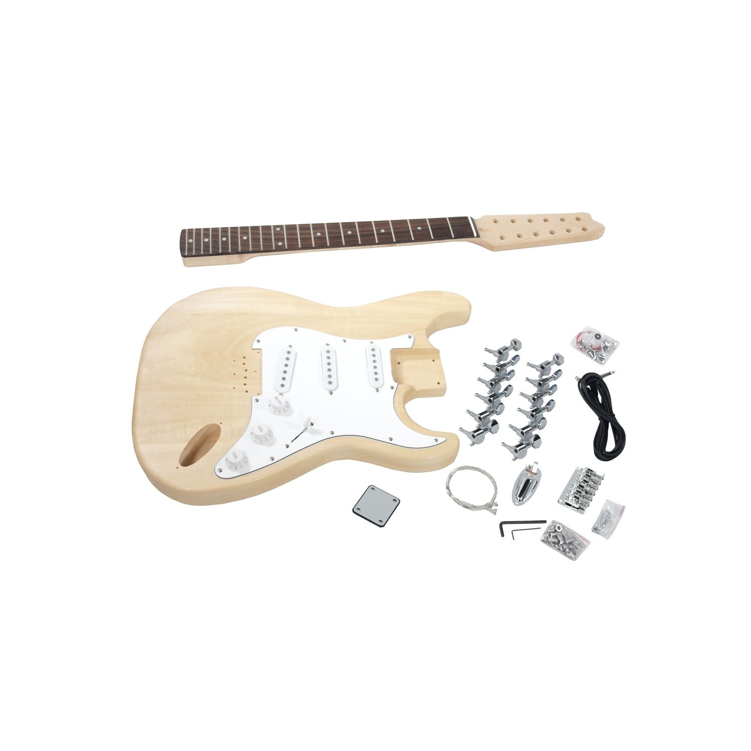 Solo – Trousse de guitare ST style bricolage, 12 cordes, manche en érable