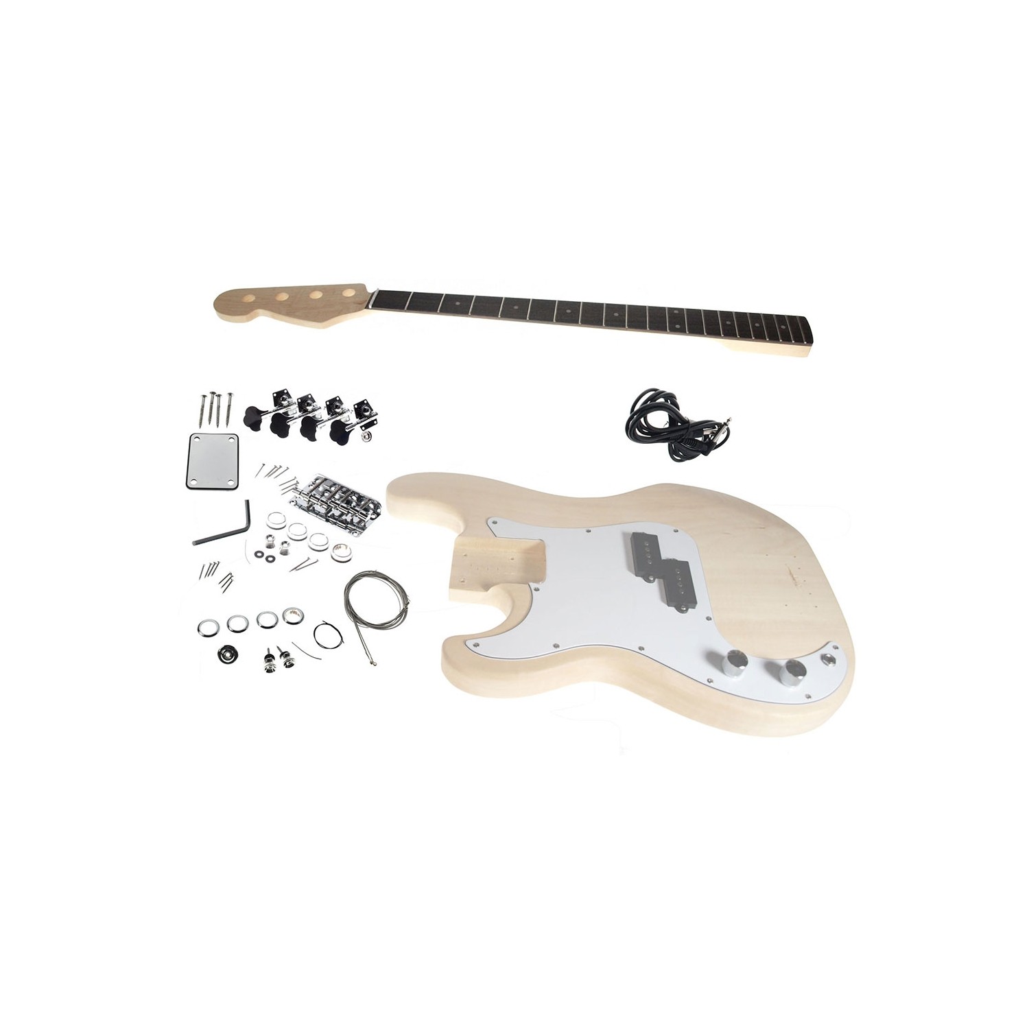 Solo PB Style DIY Bass Guitar Kit, Basswood Body, Left Handed