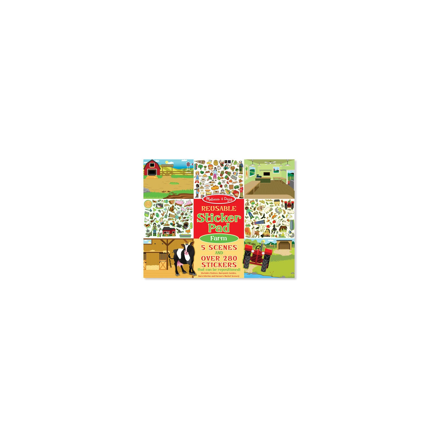 Reusable Sticker Pad: Farm