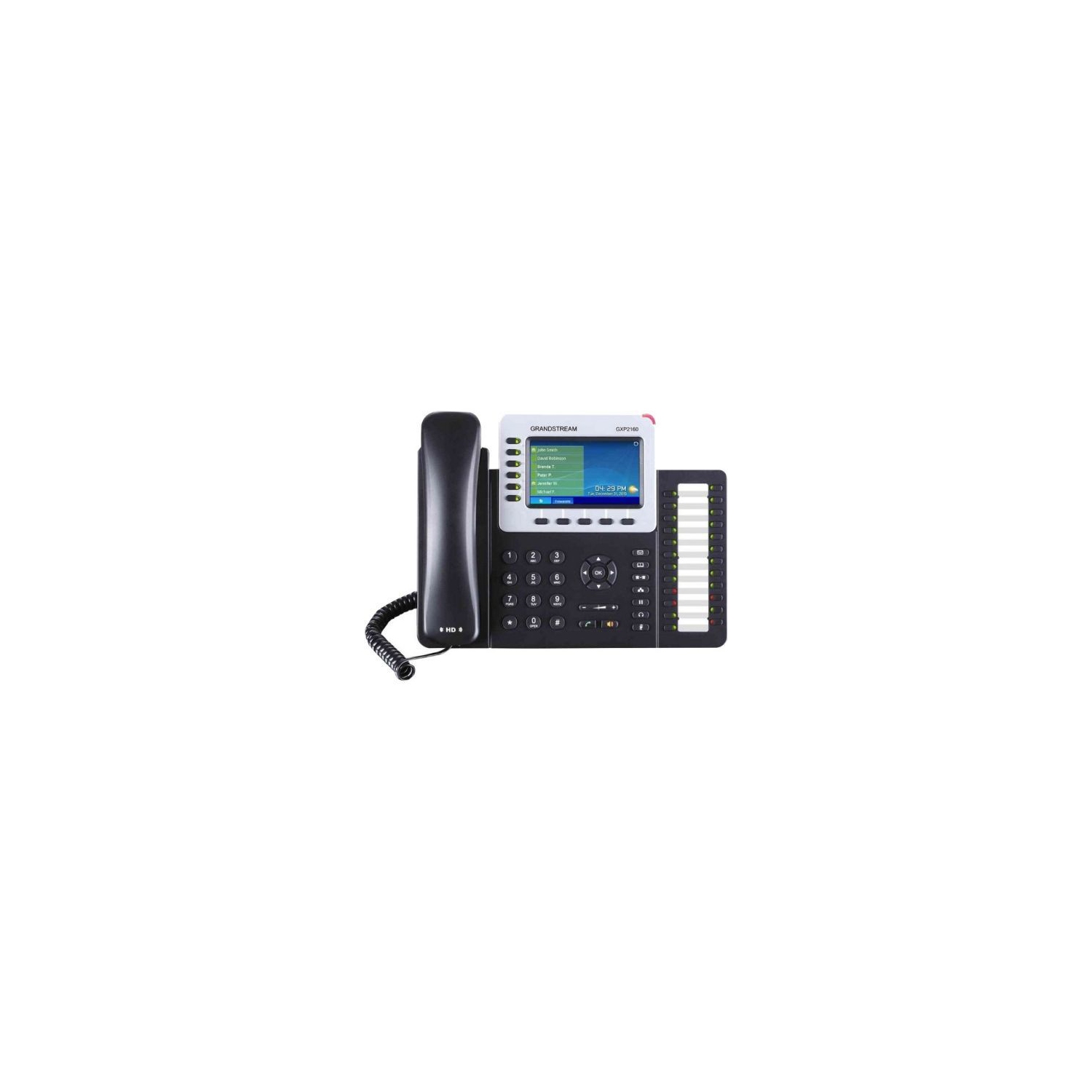 Grandstream – téléphone IP Gxp2160 avec fil/sans fil – Bluetooth – ordinateur de bureau, montage mural, VoIP – Speake