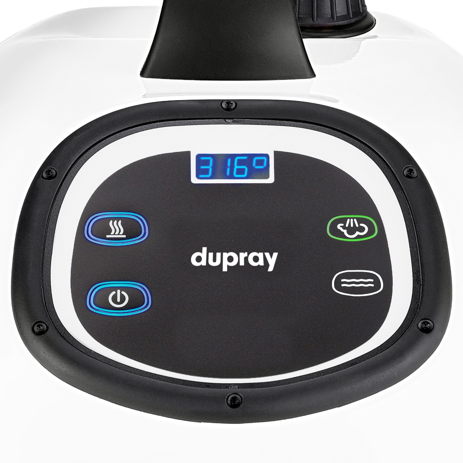 Dupray Tosca Commercial-Grade Multi-Surface Steam Cleaner with Digital Interface and Edge Cleaning – 15A, 4.5ft Cord, European Made
