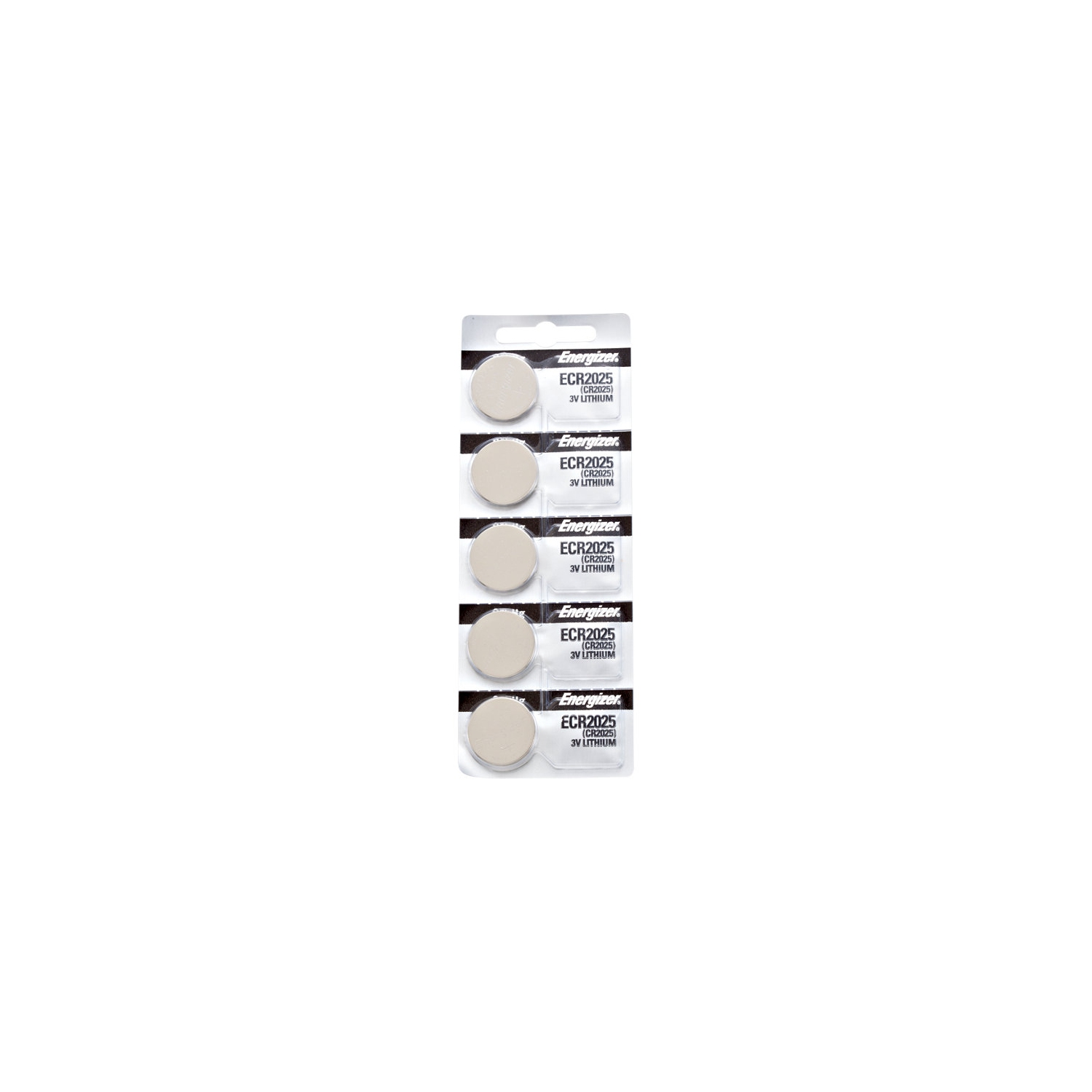 5 piles Energizer 2025 pour montre, 3 V au lithium CR2025