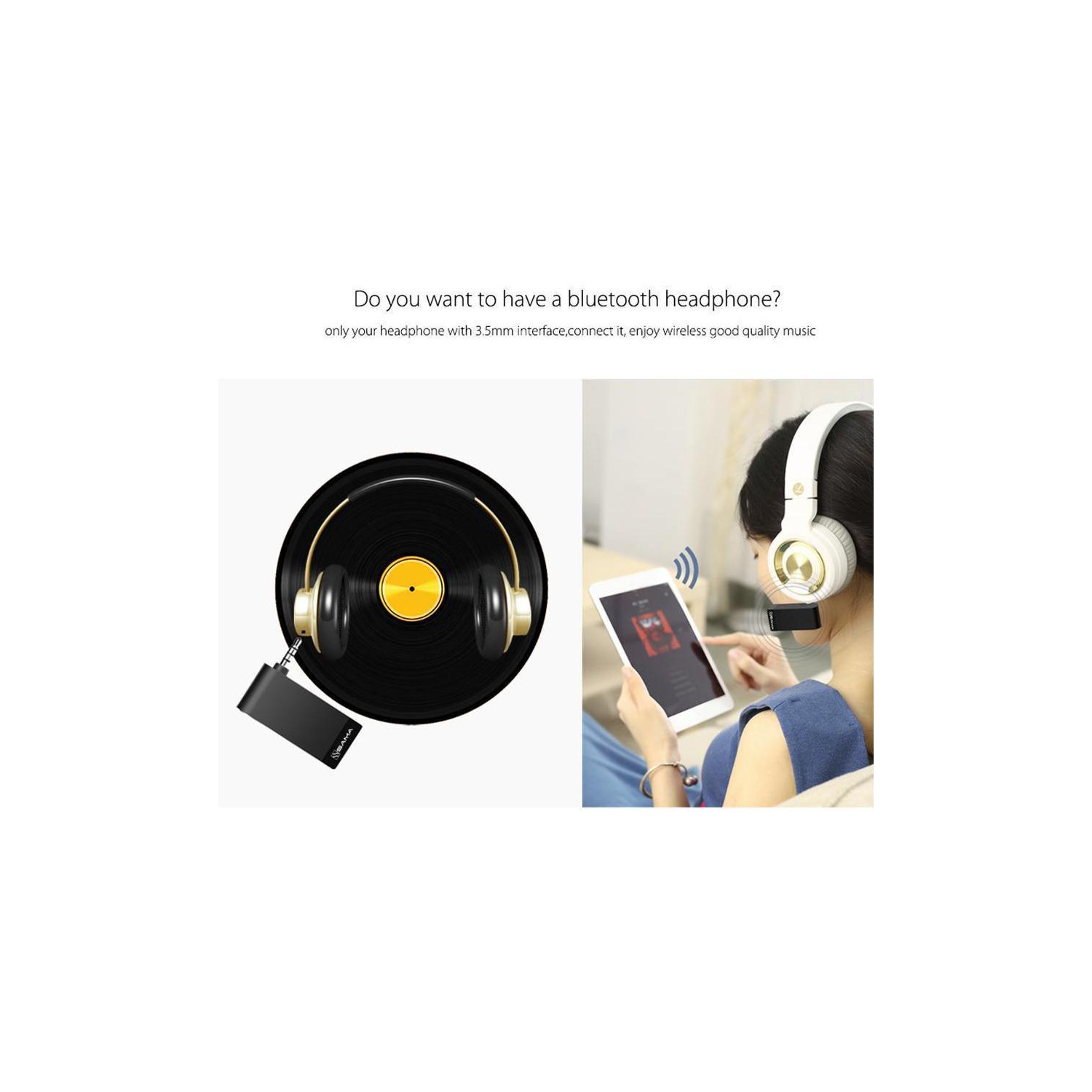 Adaptateur de récepteur audio sans fil Bluetooth 4.1 sa-50202 avec micro et batterie de SAMA