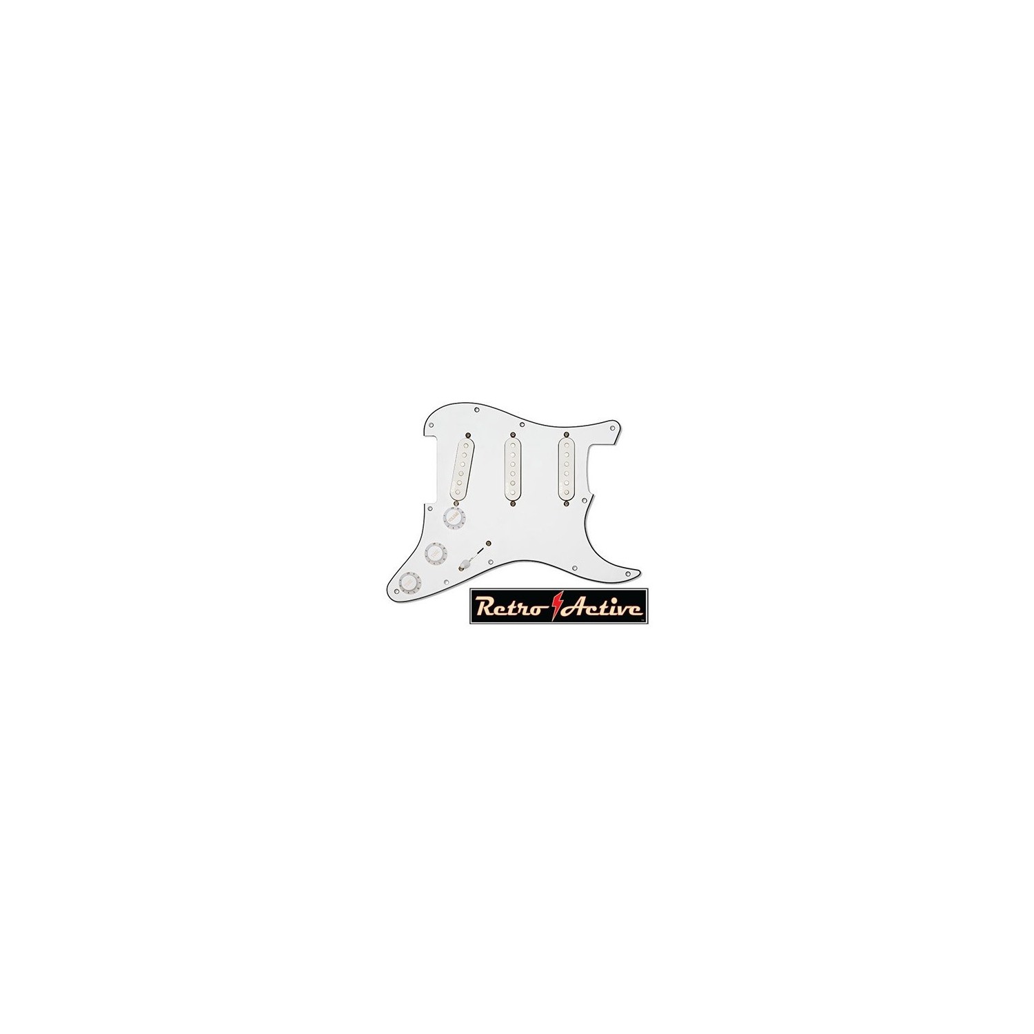 EMG RA-2 Pro Series Prewired Pickguard - White - 6072