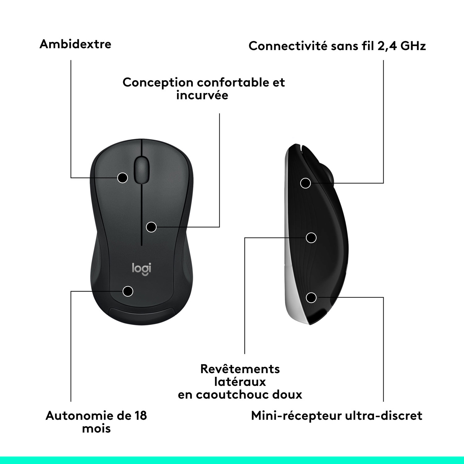 Ensemble avec clavier et souris optique sans fil MK540 de Logitech