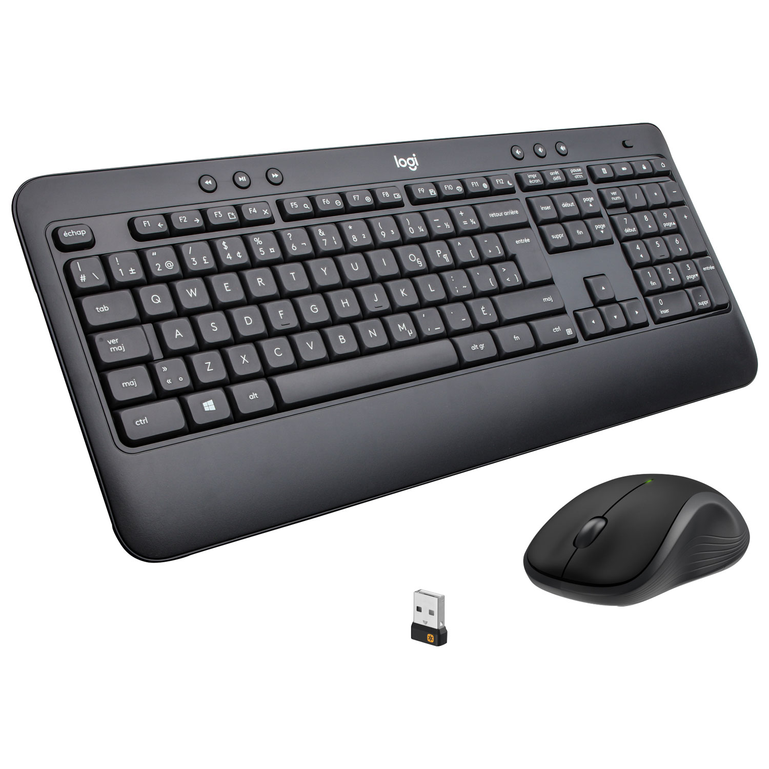 Logitech MK540 Wireless Optical Keyboard & Mouse Combo - French
