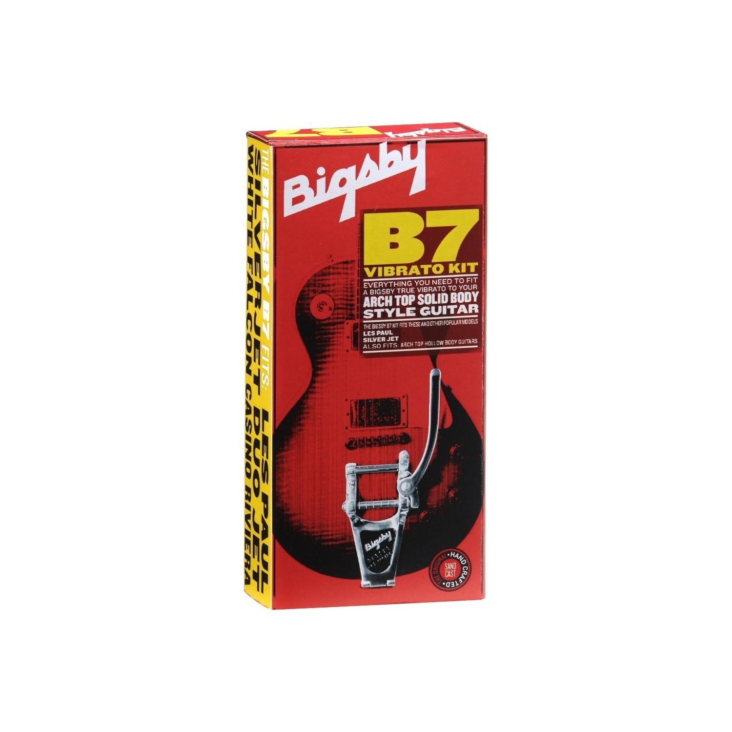 Bigsby® B7 Vibrato Kit, Solid Body Arch Top, Polished Aluminum