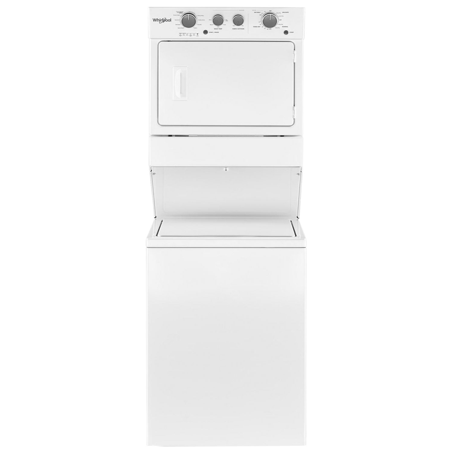 Duo laveuse électrique de 4 pi³ et sécheuse de 5,9 pi³ de Whirlpool - Blanc