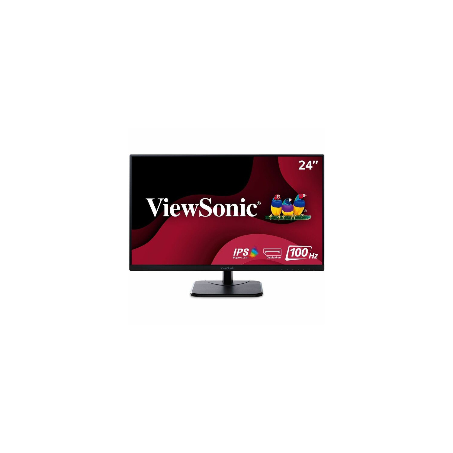 ViewSonic VA2456-MHD 24" Frameless IPS 1080p Monitor with HDMI DisplayPort and VGA "puts for Home and Office