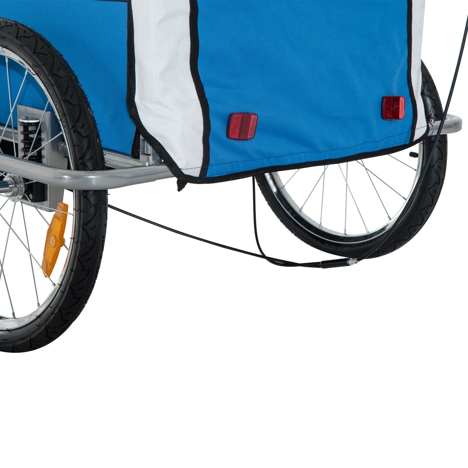 aosom double bike trailer