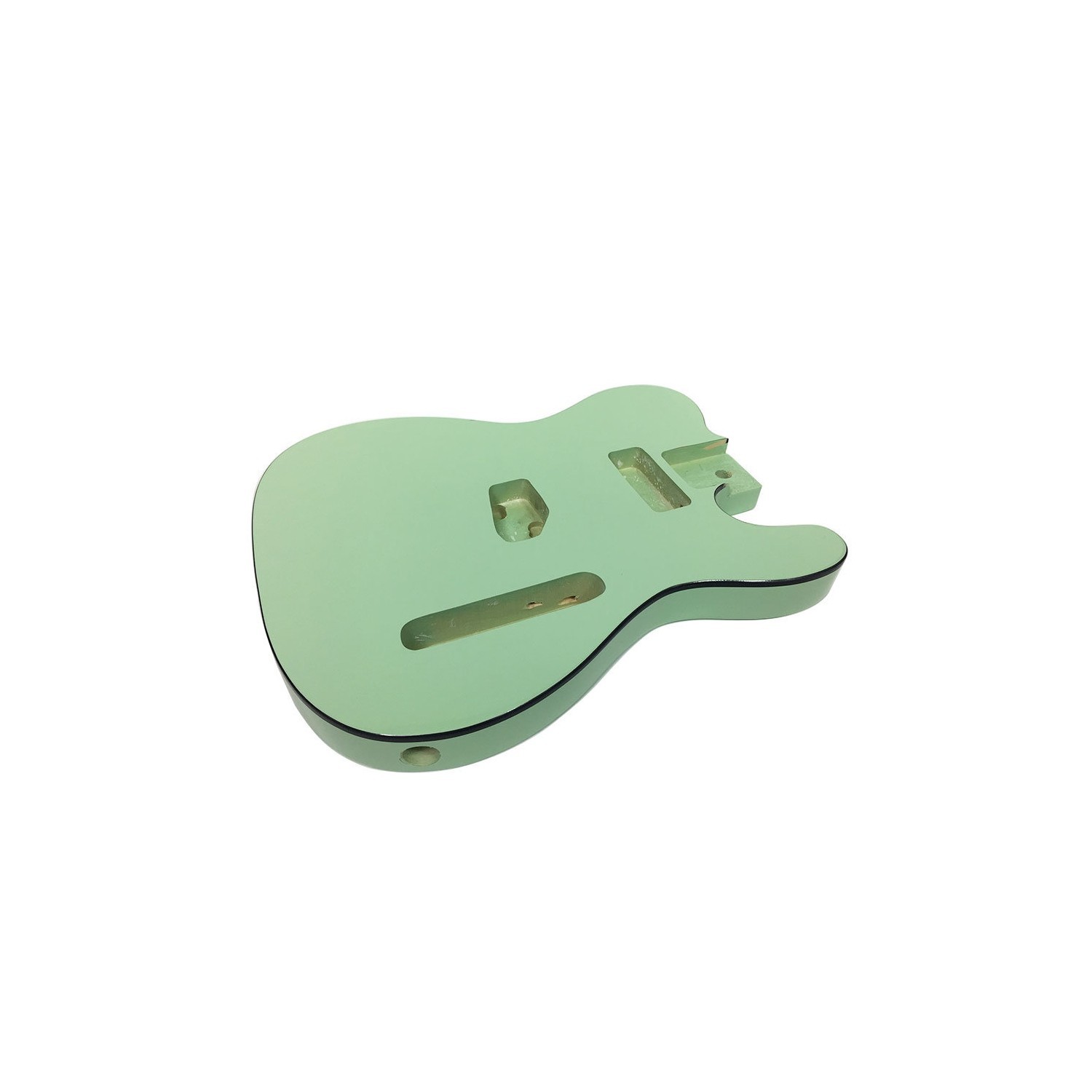 Solo TC Style Finished Guitar Body, Surf Green