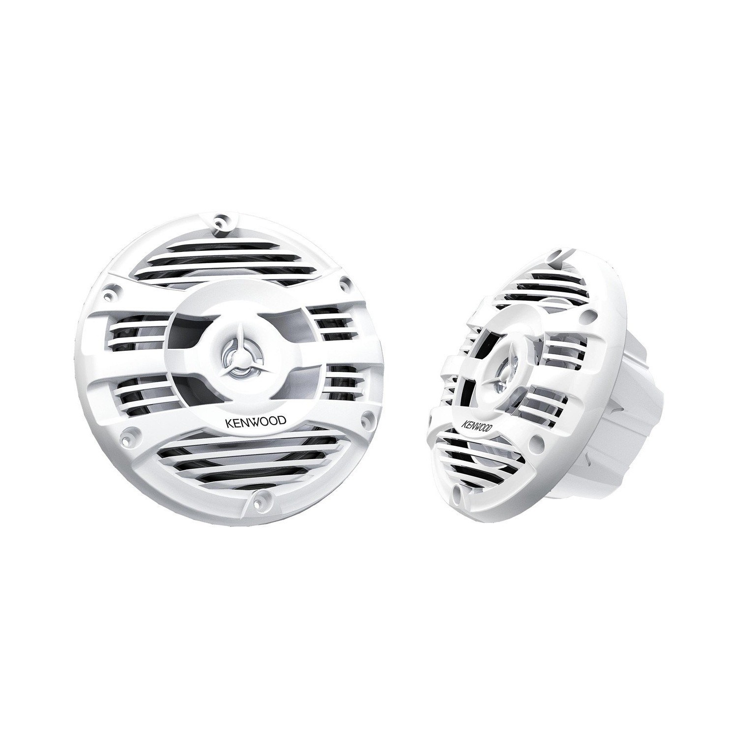 Kenwood KFC-1653MRW 6.5" White 2-Way Coaxial Marine Speakers