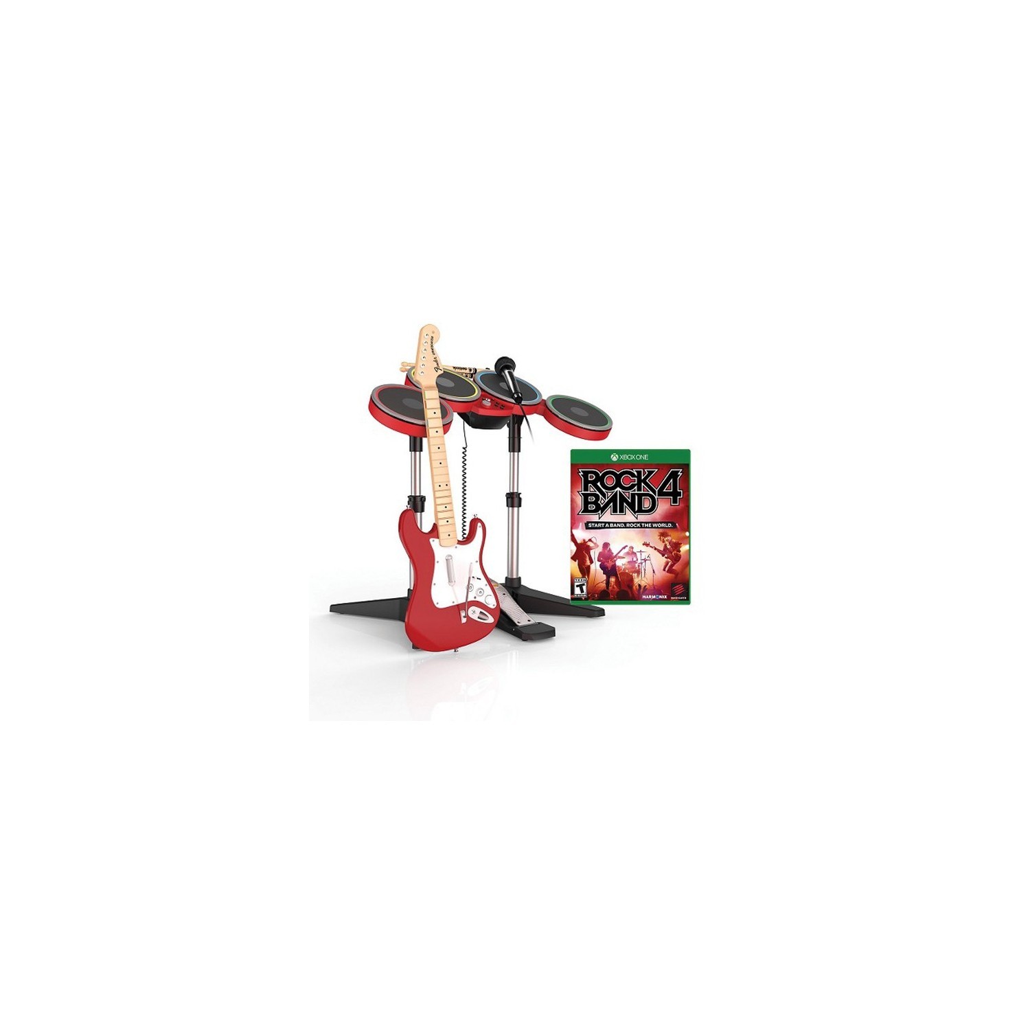 Rock Band 4 Red Full Band Bundle (Xbox One)