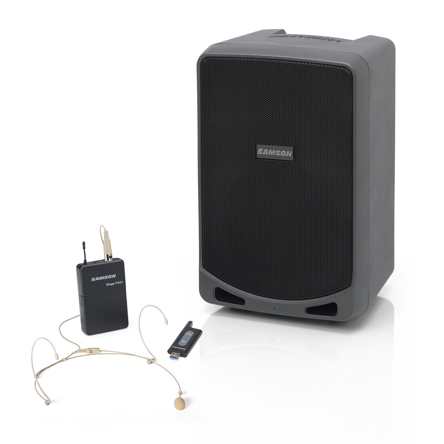 Samson Portable PA with Headset USB Digital Wireless System & Bluetooth