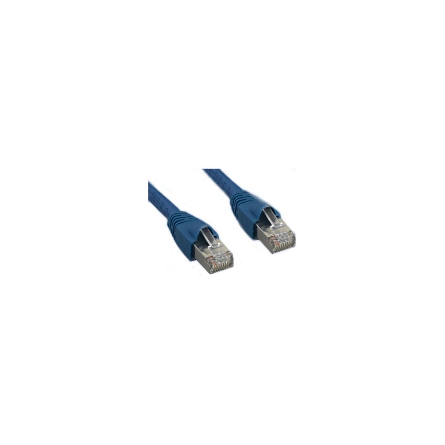 TechCraft Câble Réseau Blinde Ethernet Cat6a 10 Gbit/S UTP CMG cUL Bleu 50 Pieds