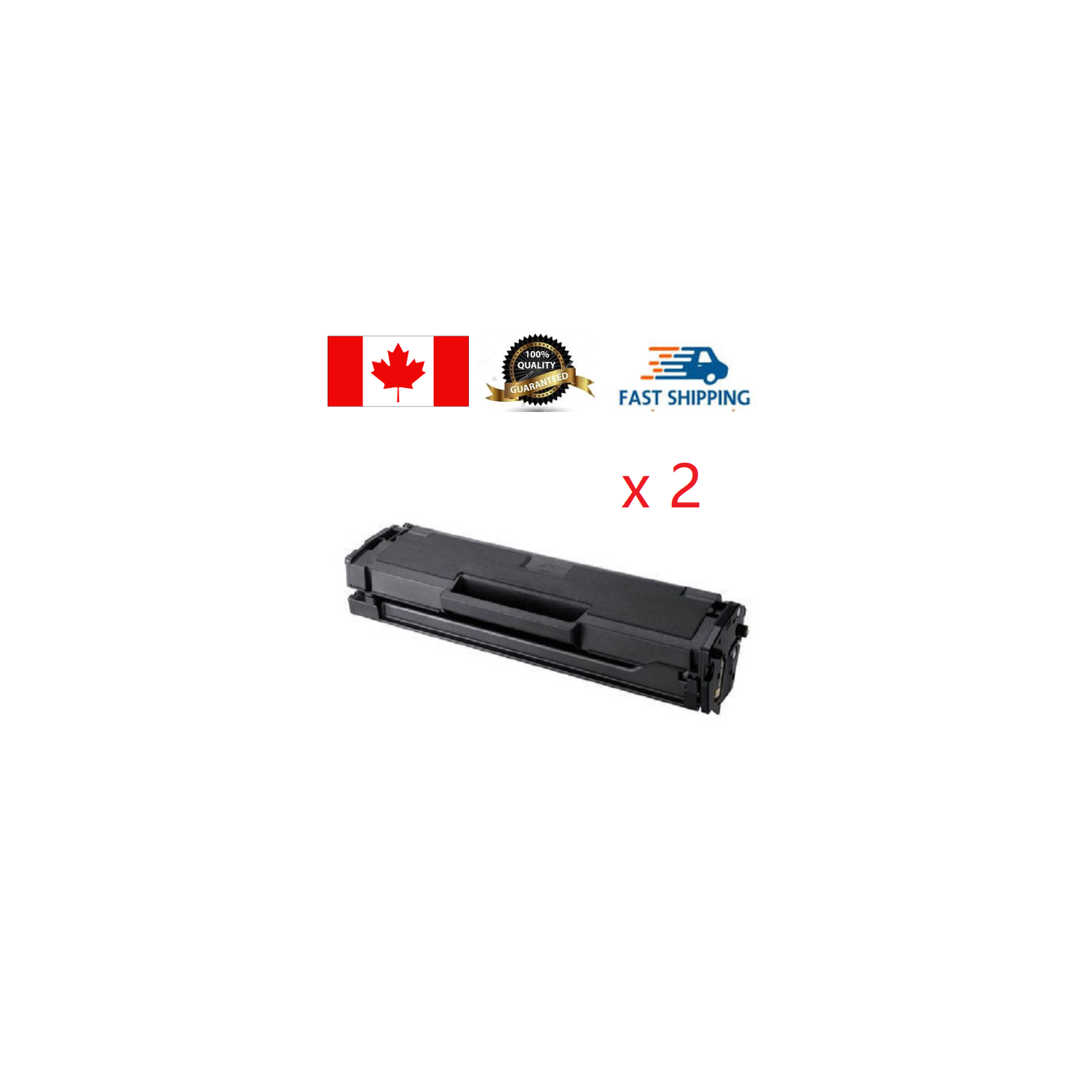 2 Pack SAMSUNG MLT-D101S BLACK TONER CARTRIDGE,COMPATIBLE