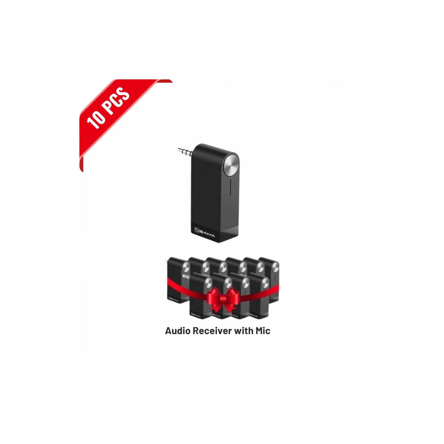 SAMA SA-50202 Wireless Bluetooth 4.1 Music Audio Receiver Adapter with Mic & battery