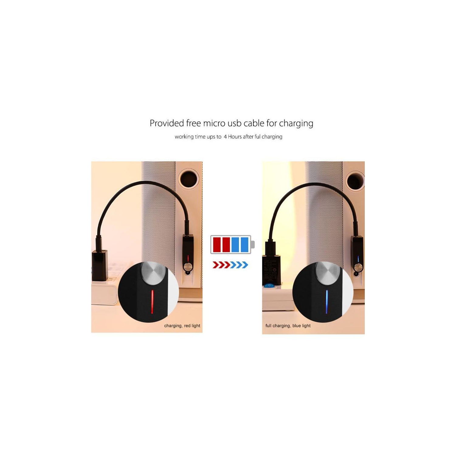 SAMA SA-50202 Wireless Bluetooth 4.1 Music Audio Receiver Adapter with Mic & battery