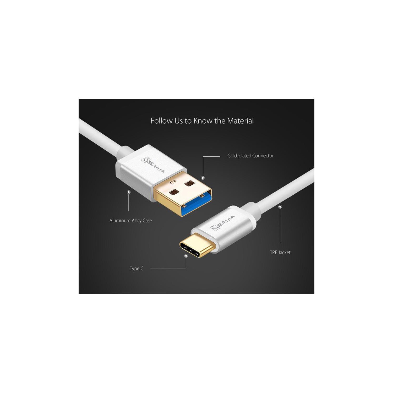 SA 30405 SAMA USB 3.0 to USB C cable 2.4A