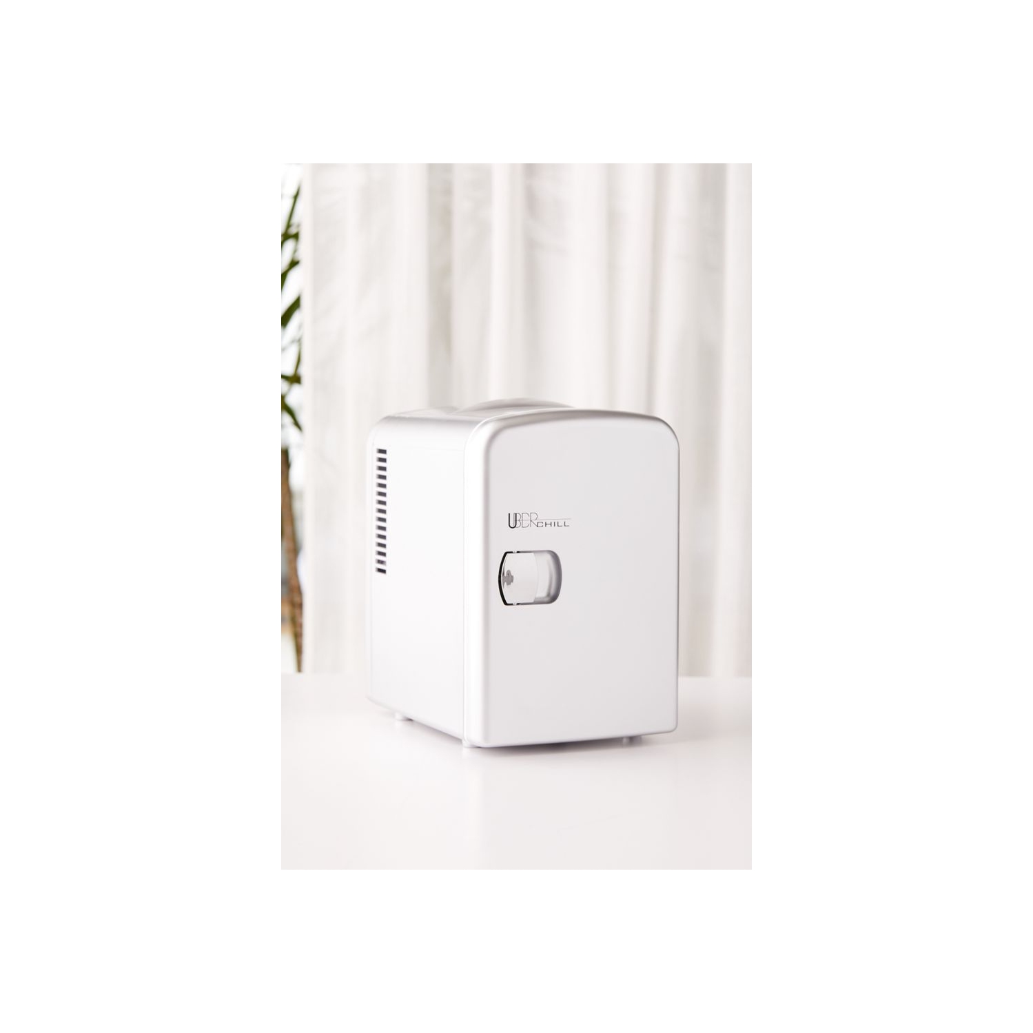 Uber Appliance Uber Chill Personal Mini Fridge 6 can capacity for Bar, Bedroom, office or Dorm outdoor/indoor 110V AC/12V DC