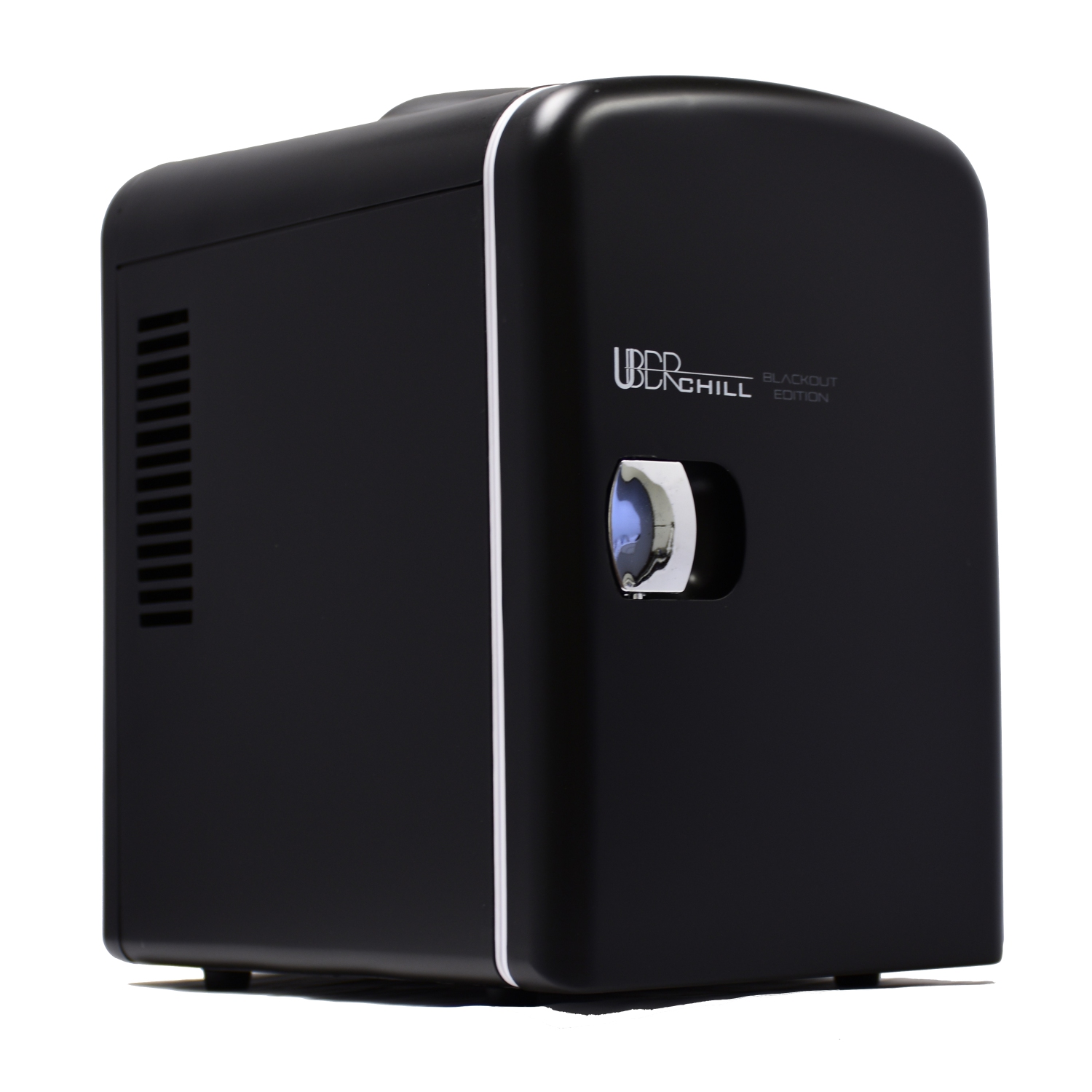 Uber Appliance Uber Chill Personal Mini Fridge 6 can capacity for Bar, Bedroom, office or Dorm outdoor/indoor 110V AC/12V DC