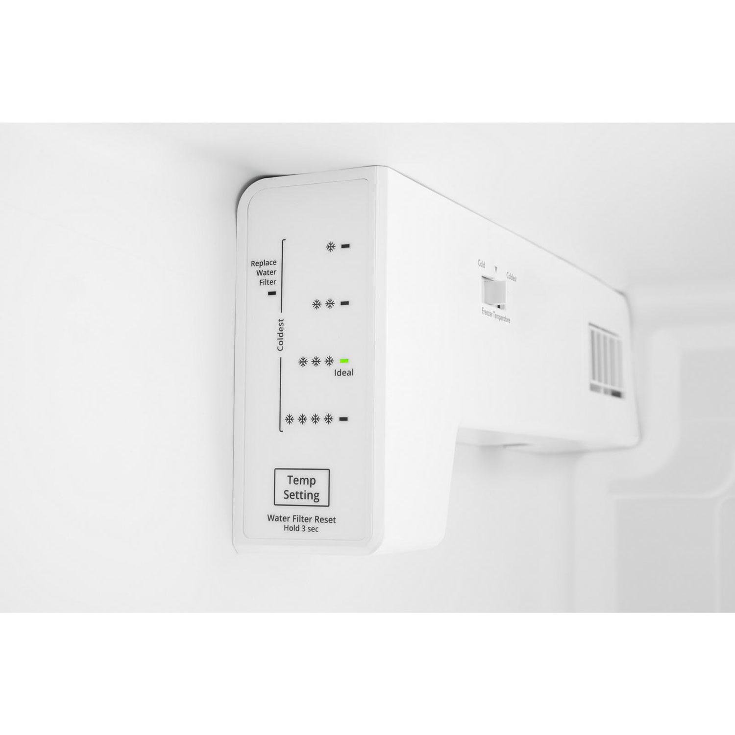 Amana 33" 21.4 Cu. Ft. Side-By-Side Refrigerator - Black-On-Stainless Steel