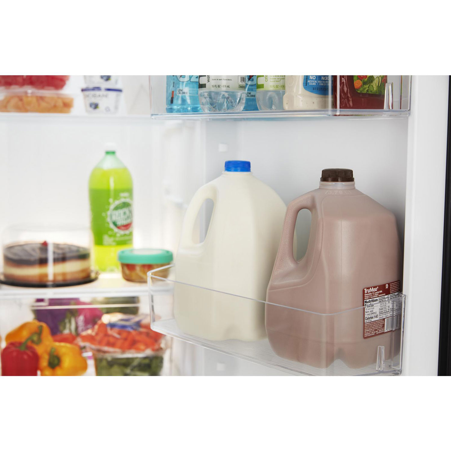 Amana 33" 21.4 Cu. Ft. Side-By-Side Refrigerator - Black-On-Stainless Steel