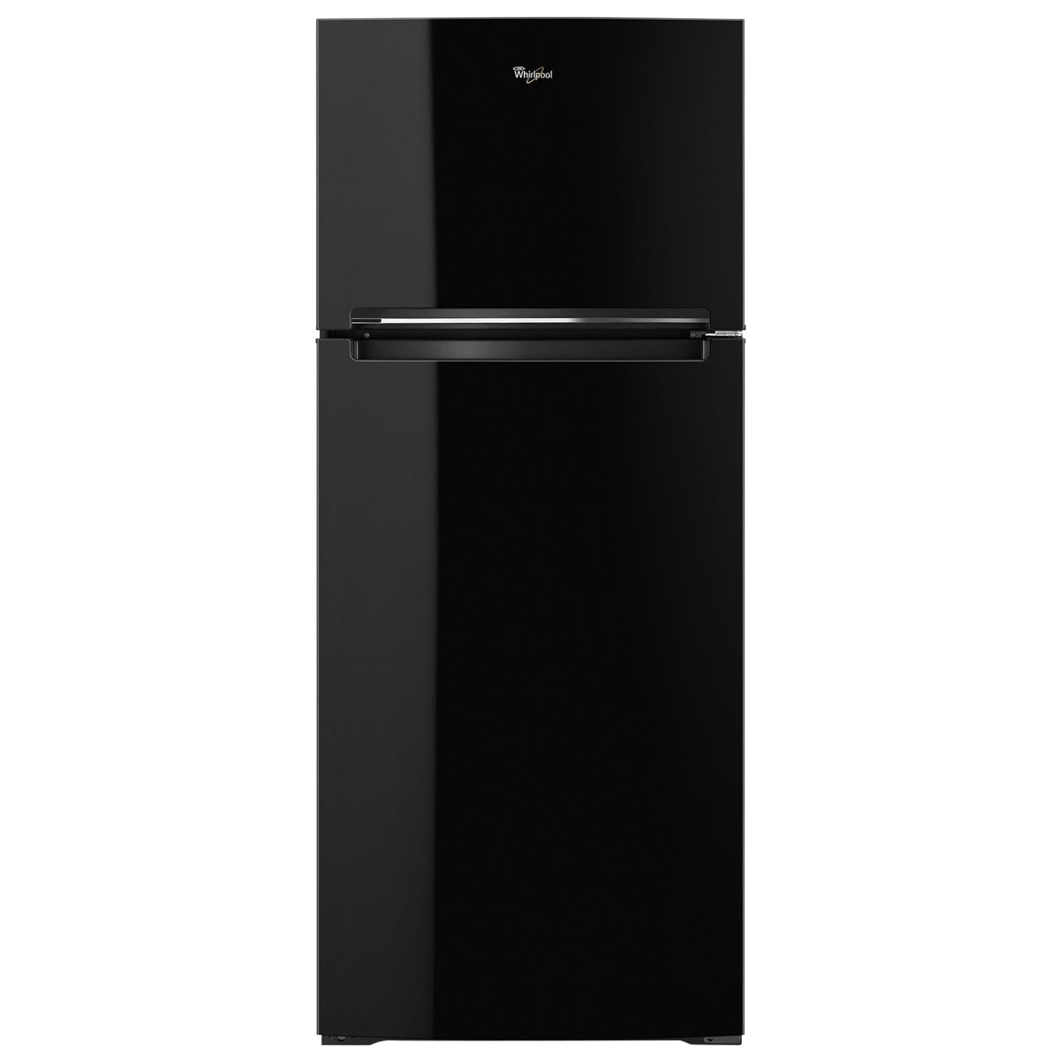 Whirlpool 28" 17.6 Cu. Ft. Top Freezer Refrigerator with LED Lighting - Black