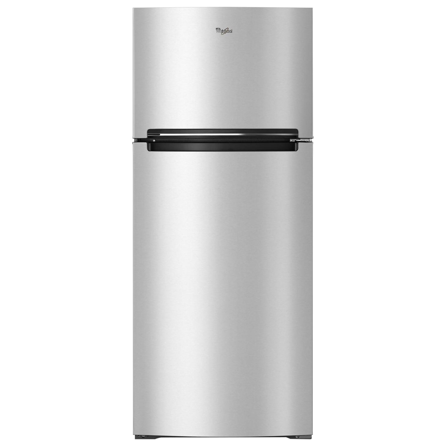 Réfrigérateur congélateur supérieur 17,6 pi³ 28 po, éclairage DEL de Whirlpool - Inox