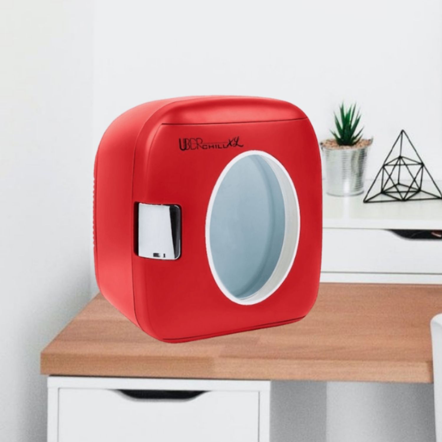 Uber Appliance Uber Chill Personal XL Mini Fridge 12 can capacity for Bar, Bedroom, office, Dorm outdoor/indoor 110/12V AC/DC