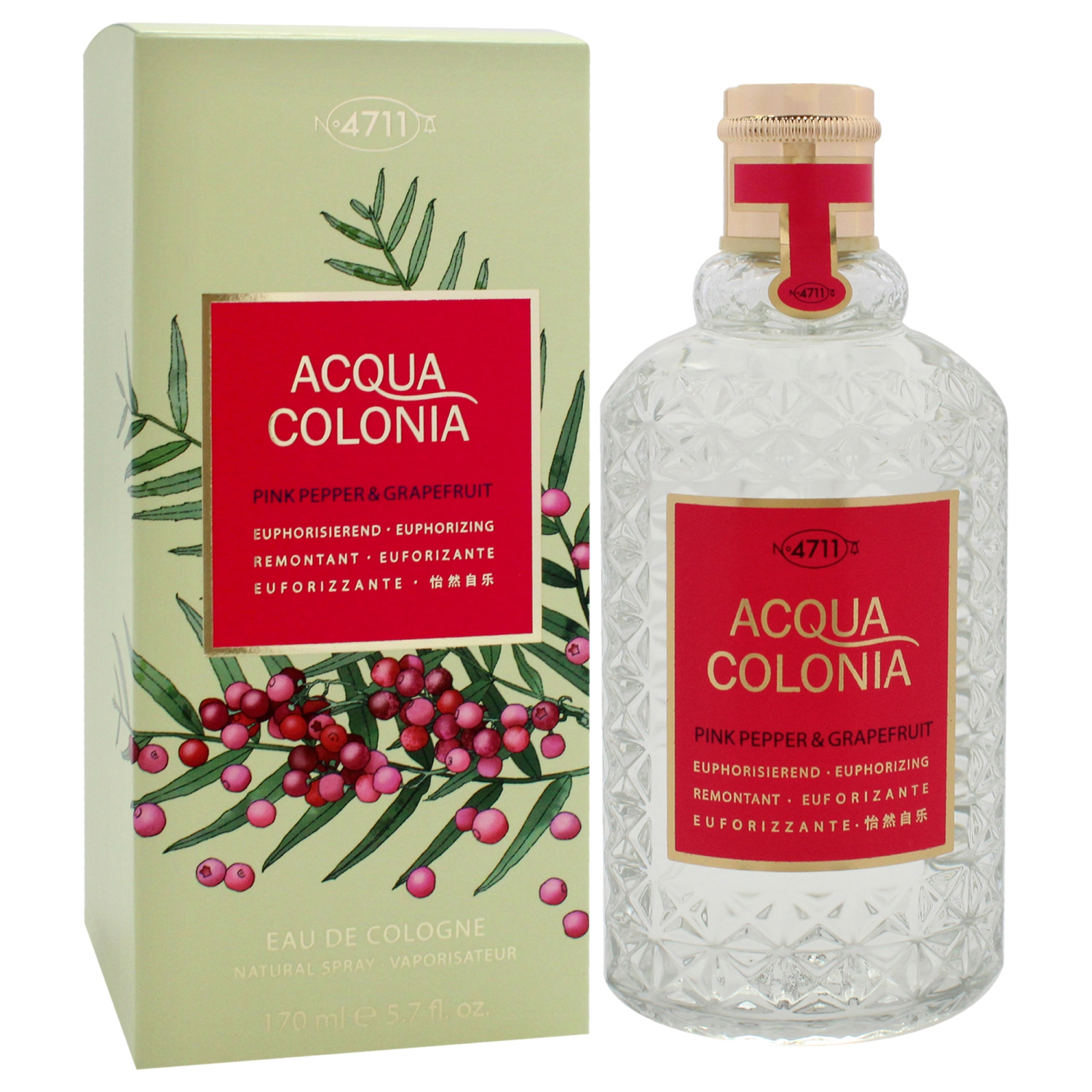 4711 Acqua Colonia Pink Pepper & Grapefruit by Maurer & Wirtz Eau De Cologne Spray 5.7 oz