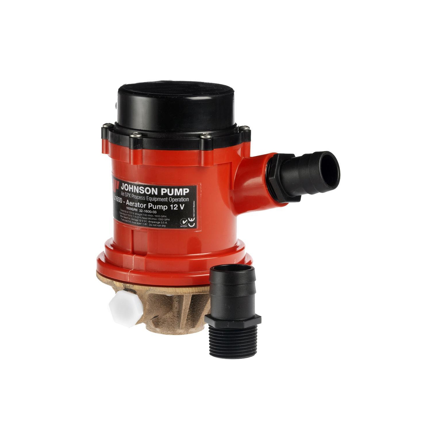 Johnson Pump Pro Series 1600 GPH Tournament Livewell-Baitwell Pump - 12V