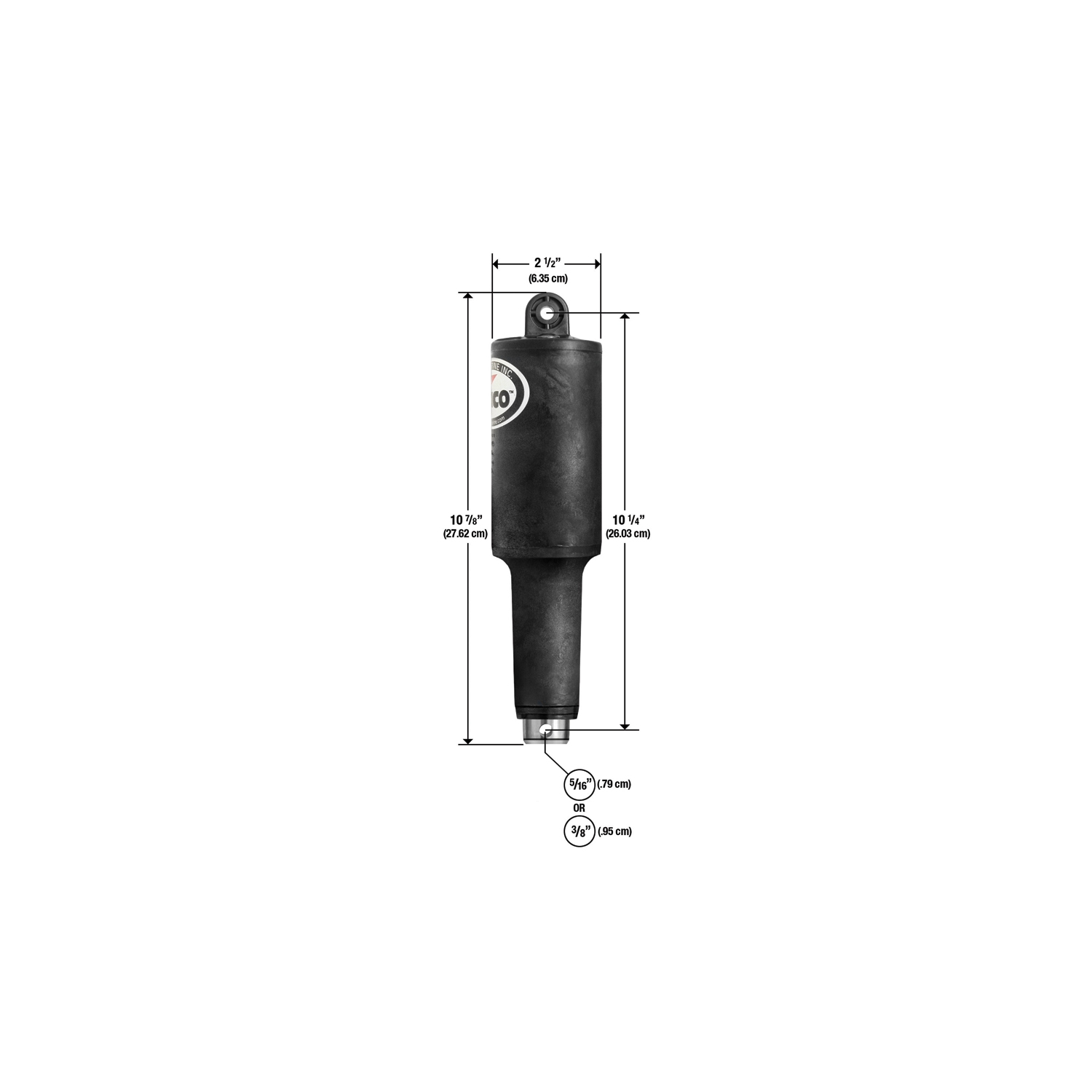 Lenco 101XDS Short Extreme Duty Actuator - 12V - 2-1-4" Stroke w-5-16" Hardware