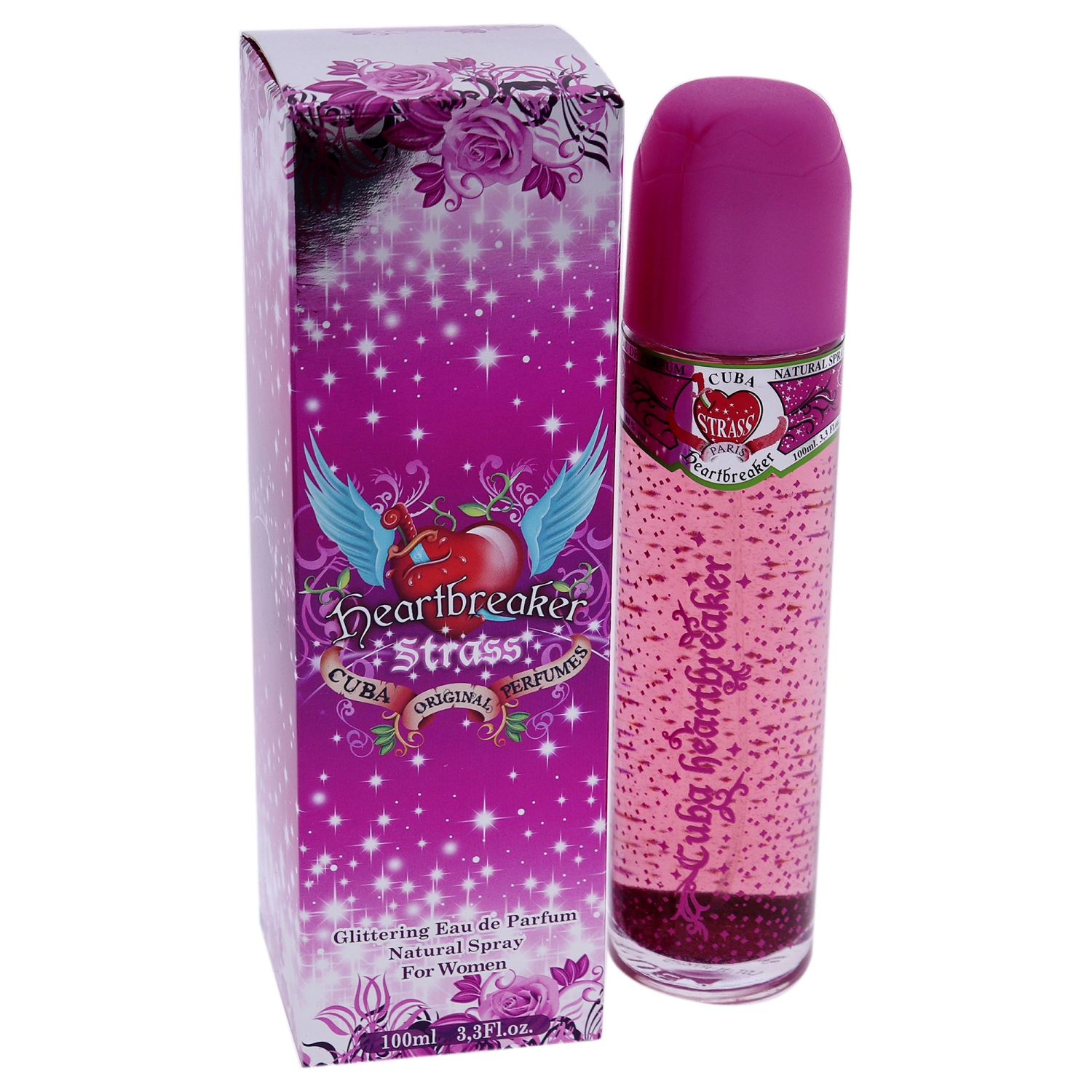 Cuba Strass Heartbreaker par Fragluxe Eau De Parfum Vaporisateur 3.4 oz