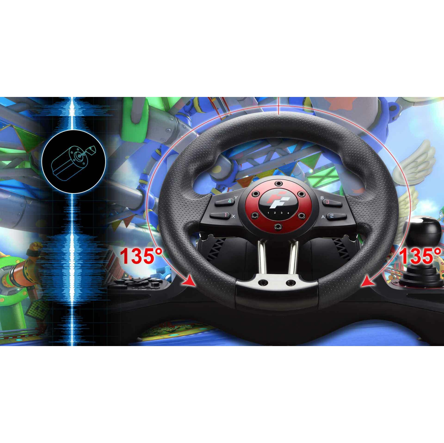 Flashfire WH-2304V 4-in-1 Force Racing Wheel Set - Compatible with Windows  PC, PS4 & Xbox One