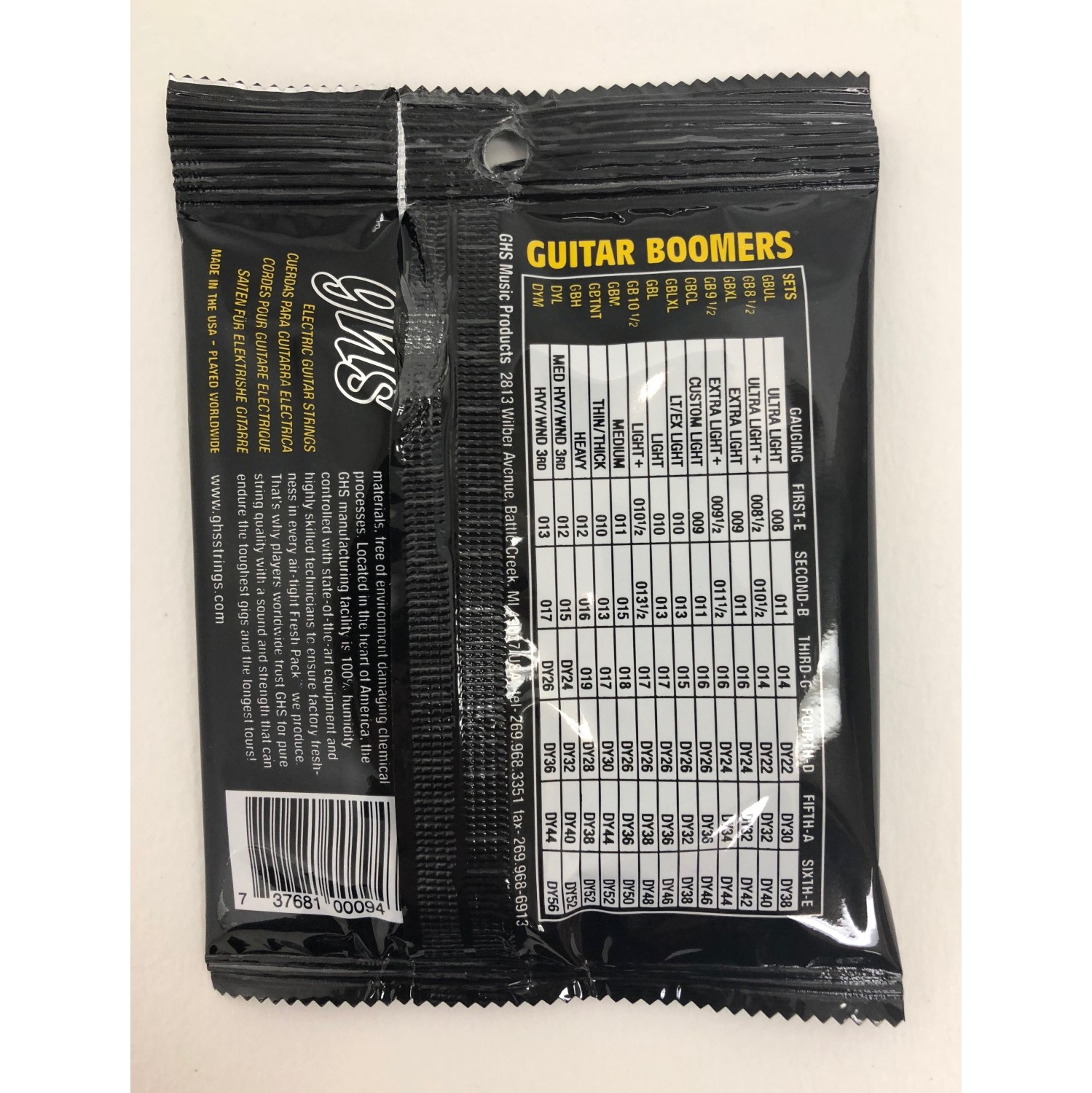 GHS Guitar Boomers Electric GBXL 9-42