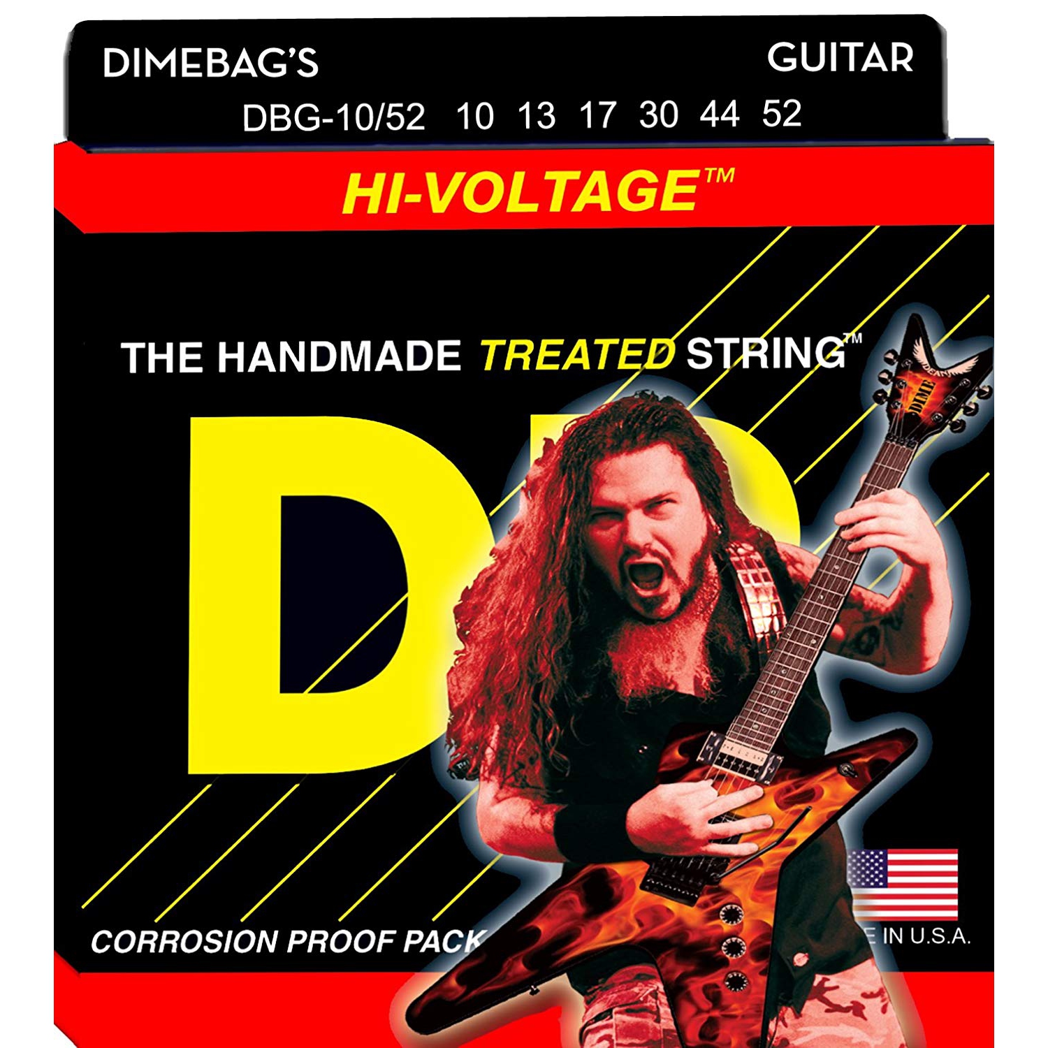 Hi-voltage Dimebag Darrell cordes de guitare électrique, Big - Heavy